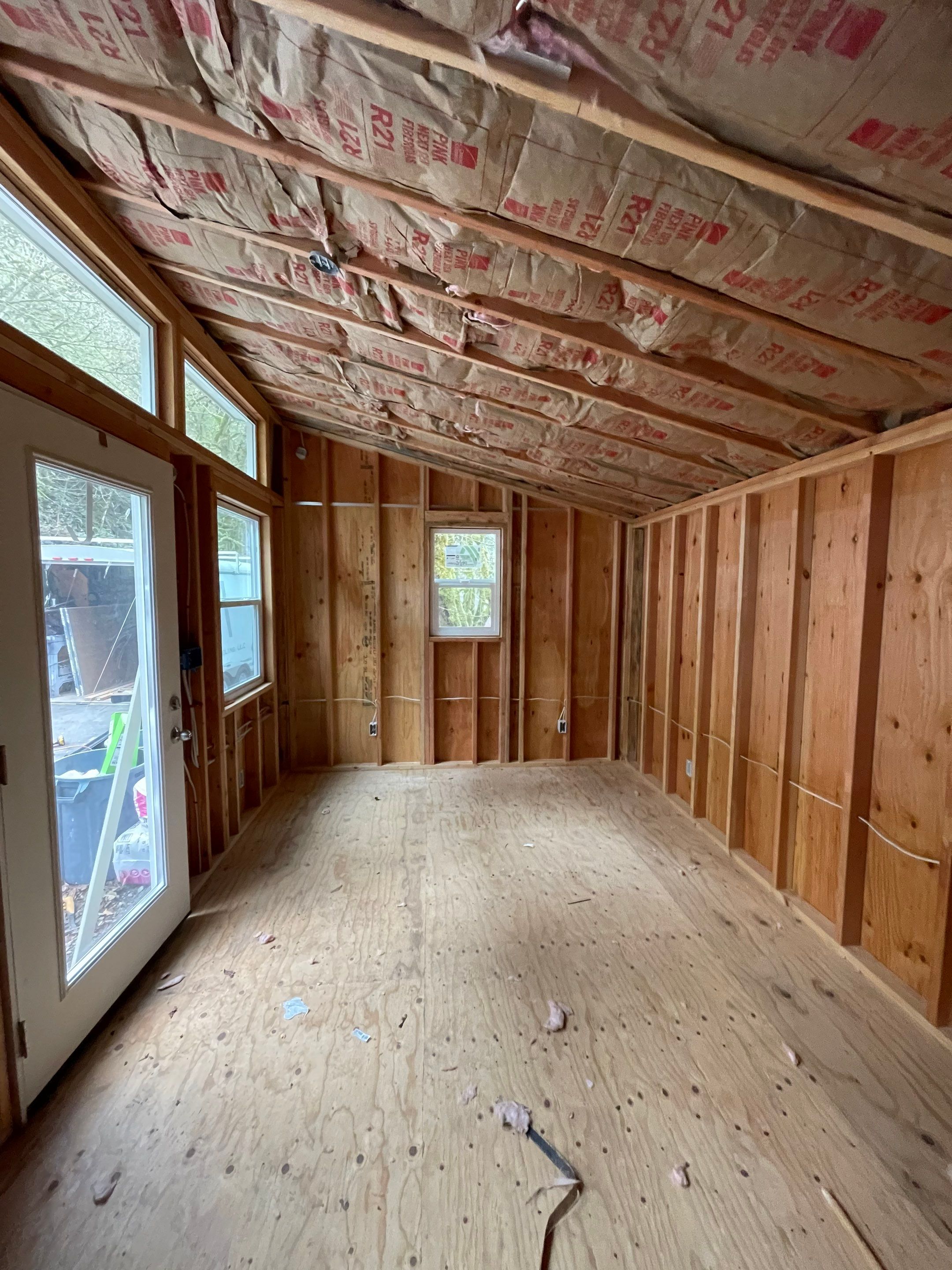 Shed Interior Finish by Villegas Remodeling, LLC