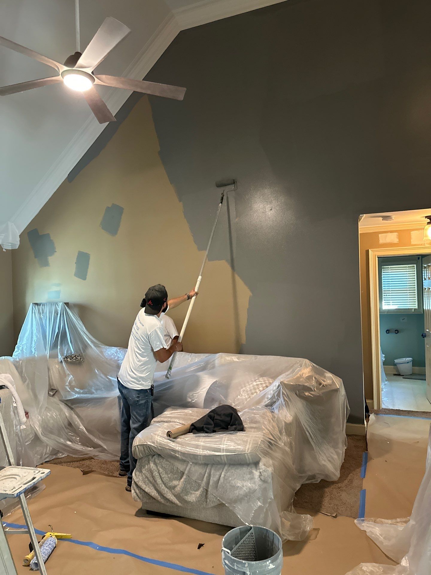 Interior Maintenance Painting Project by Atlanta's Paint Doctor