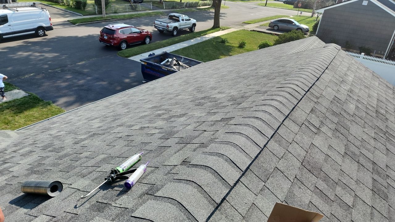 Residential Roofing Installation using Owens Corning Duration Estate Gray by A Plus Exterior