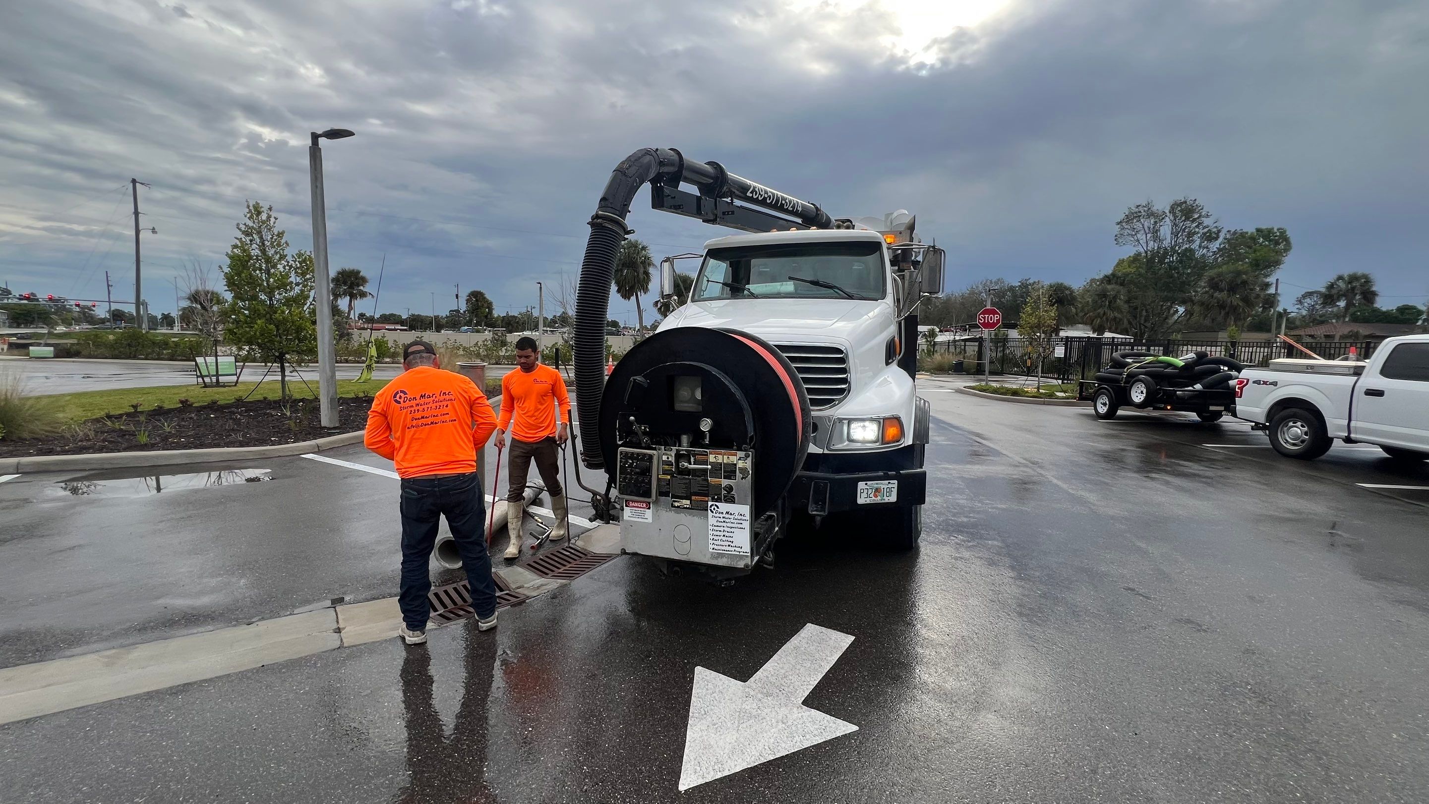 New Construction Apartment Complex Catch Basin Cleaning by APS Power & Water