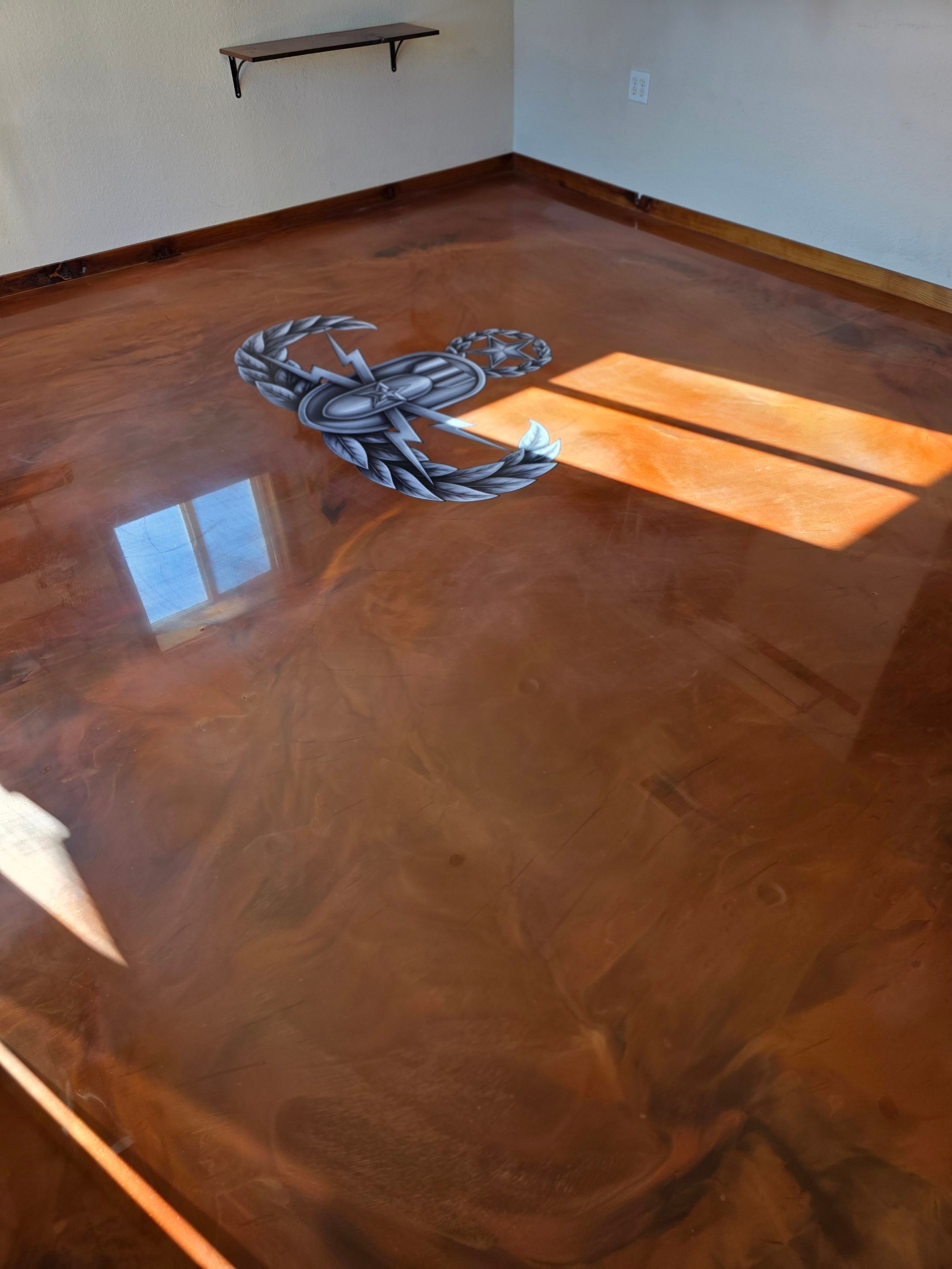 Custom Metallic Epoxy Floor Installation for San Miguel Winery by MGP Coatings