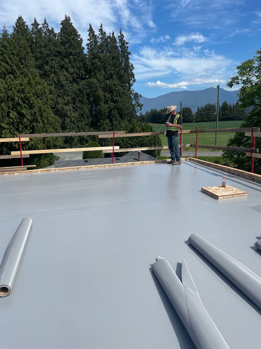 Residential Roofing Installation using multiple products by Top Notch Roofing Inc