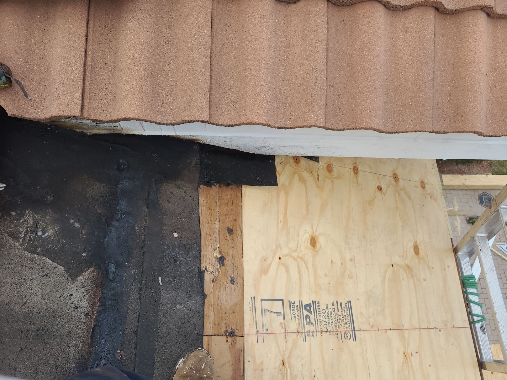 Clay Tile Roof Repair and Wood Decking Replacement in Fort Lauderdale by Aastro Roofing