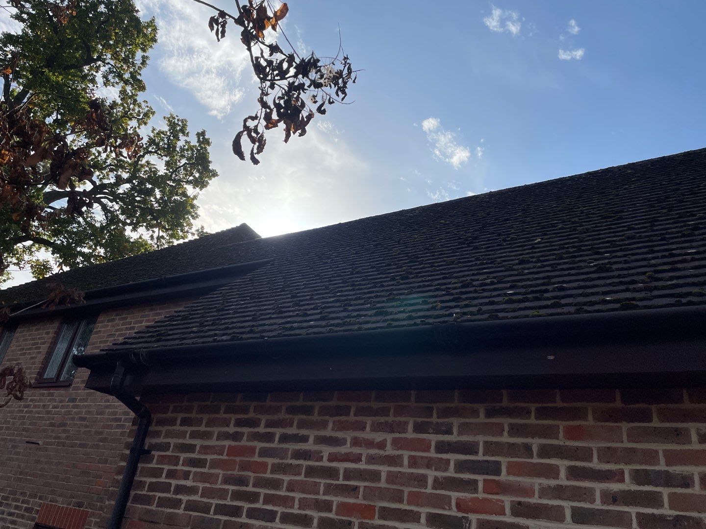 Roof Patio Driveway Clean using Honda 15lpm Low Pressure Washing Machine by Ges Exterior Cleaning ltd