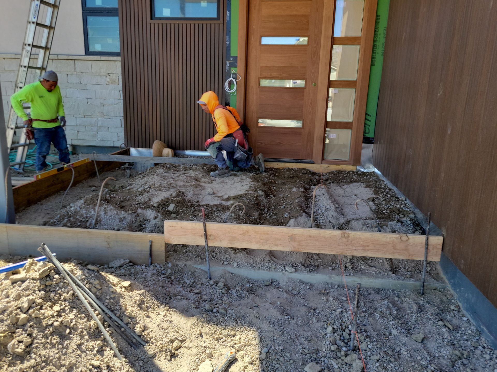 Stamped Concrete Patio and Custom Walkway Installation in Berthoud, Colorado by Center Line Concrete