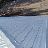 24ga 5V Crimp Mill Finish  by Total Roofing System The Metal Roof Experts