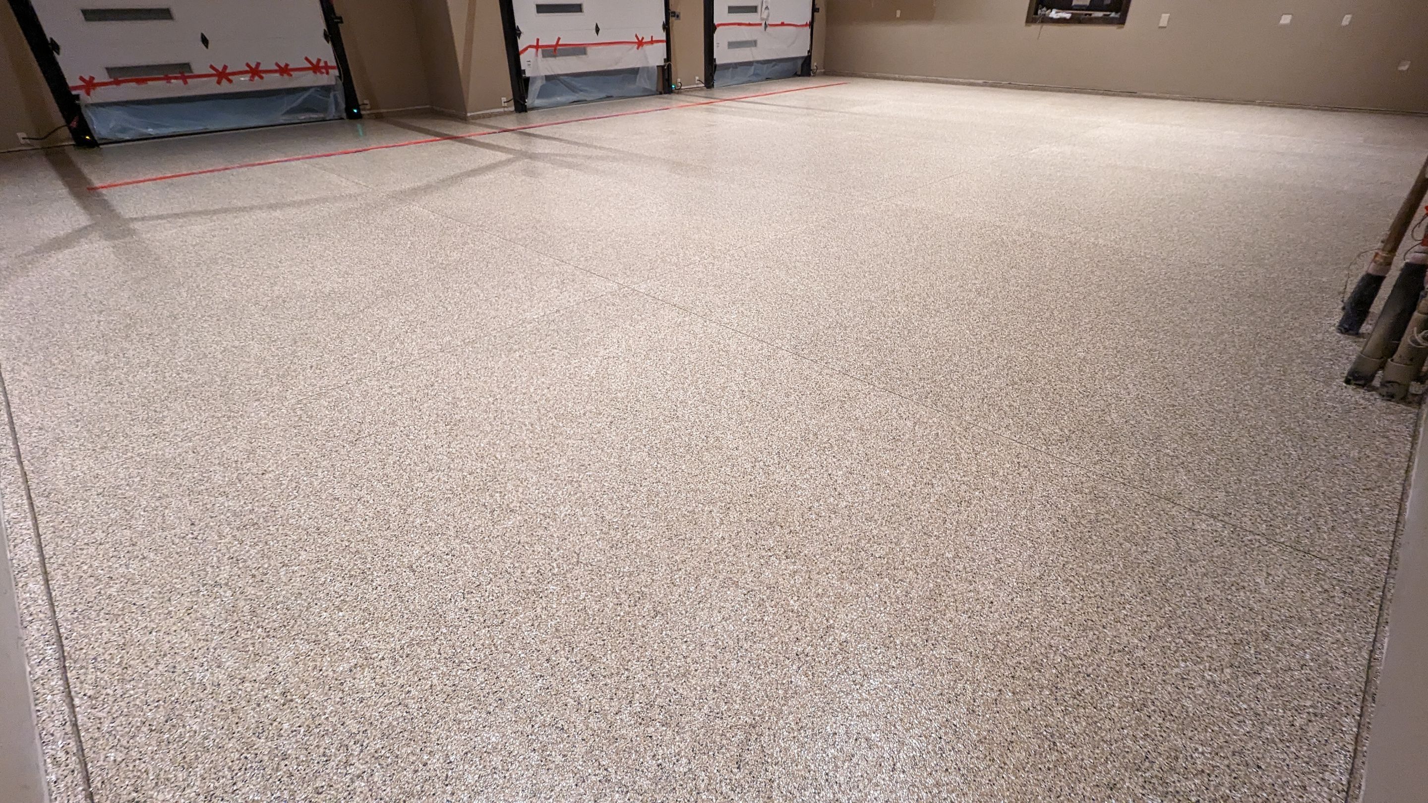 Shop Transformation using Sandstone by Croc Coatings, LLC