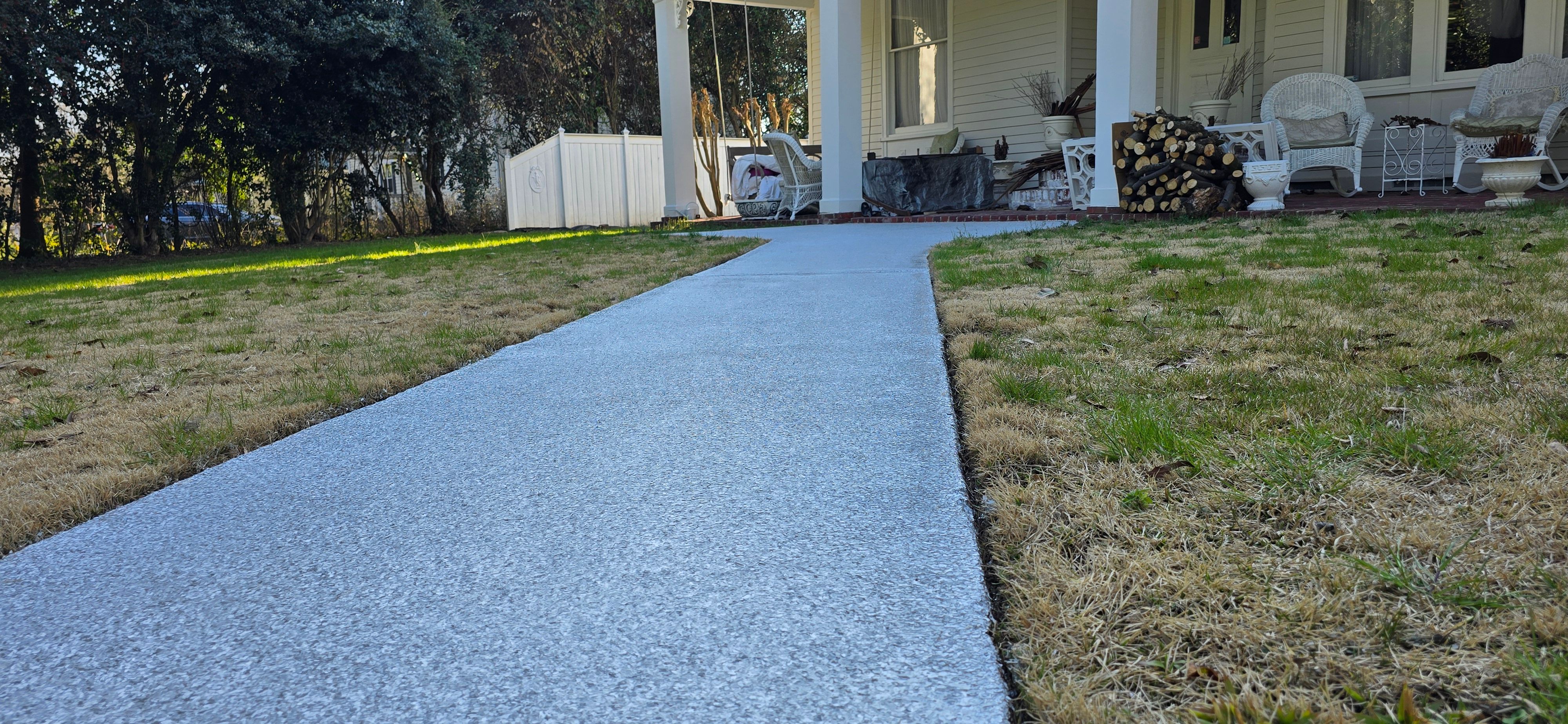 Sidewalk using Silver Bells by Elite Floor Solutions
