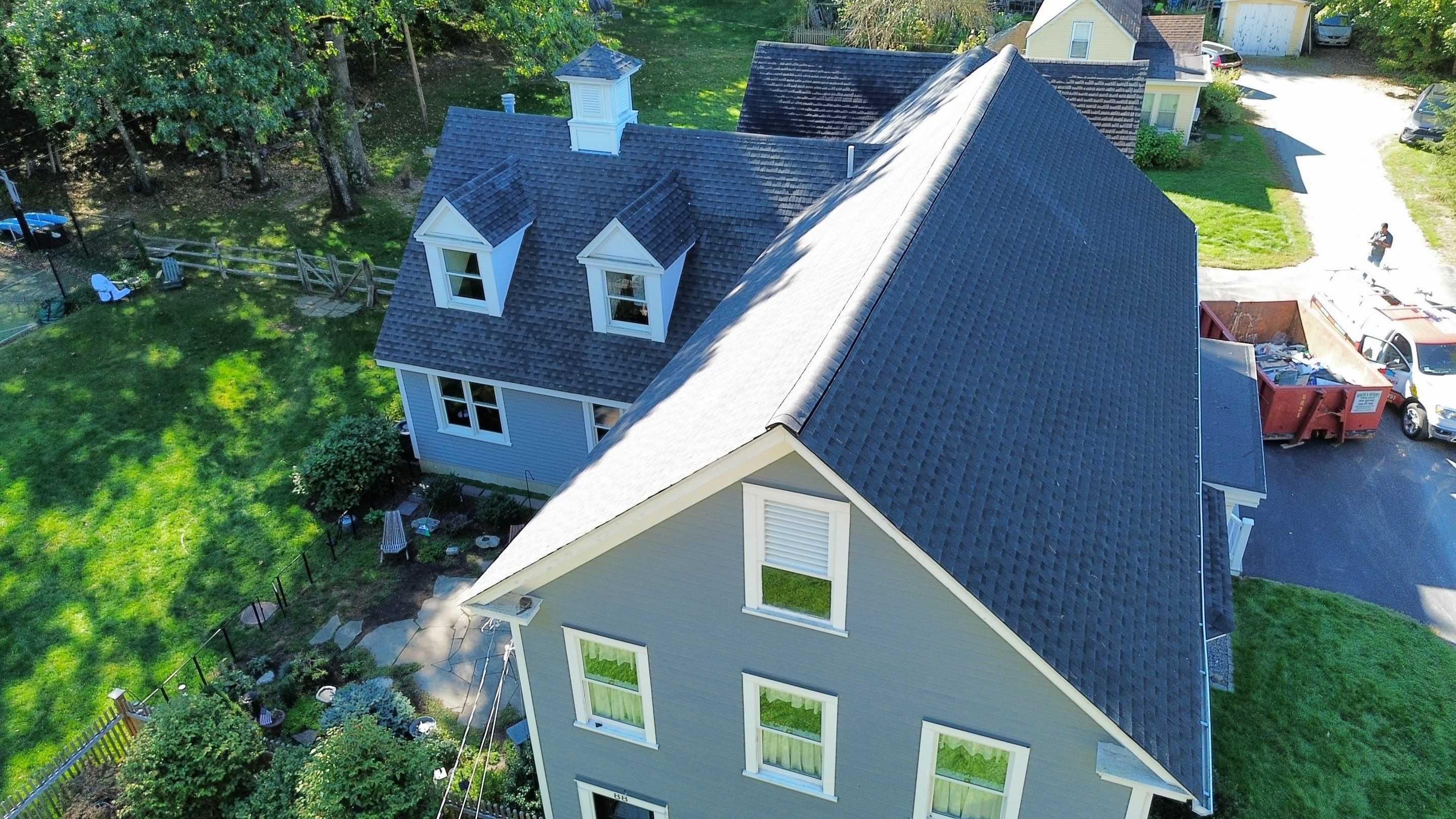 Roof Replacement & Chimney Removal – Westford, MA by Mighty Dog Roofing of Greater Middlesex County