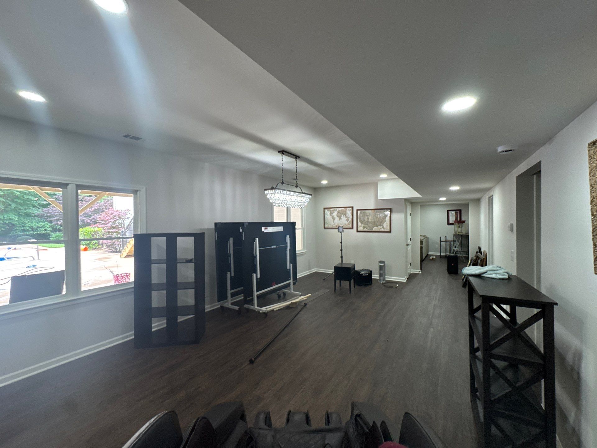 Full Basement Remodel in Powder Springs Featuring Custom Kitchenette by Swift Home Renovations