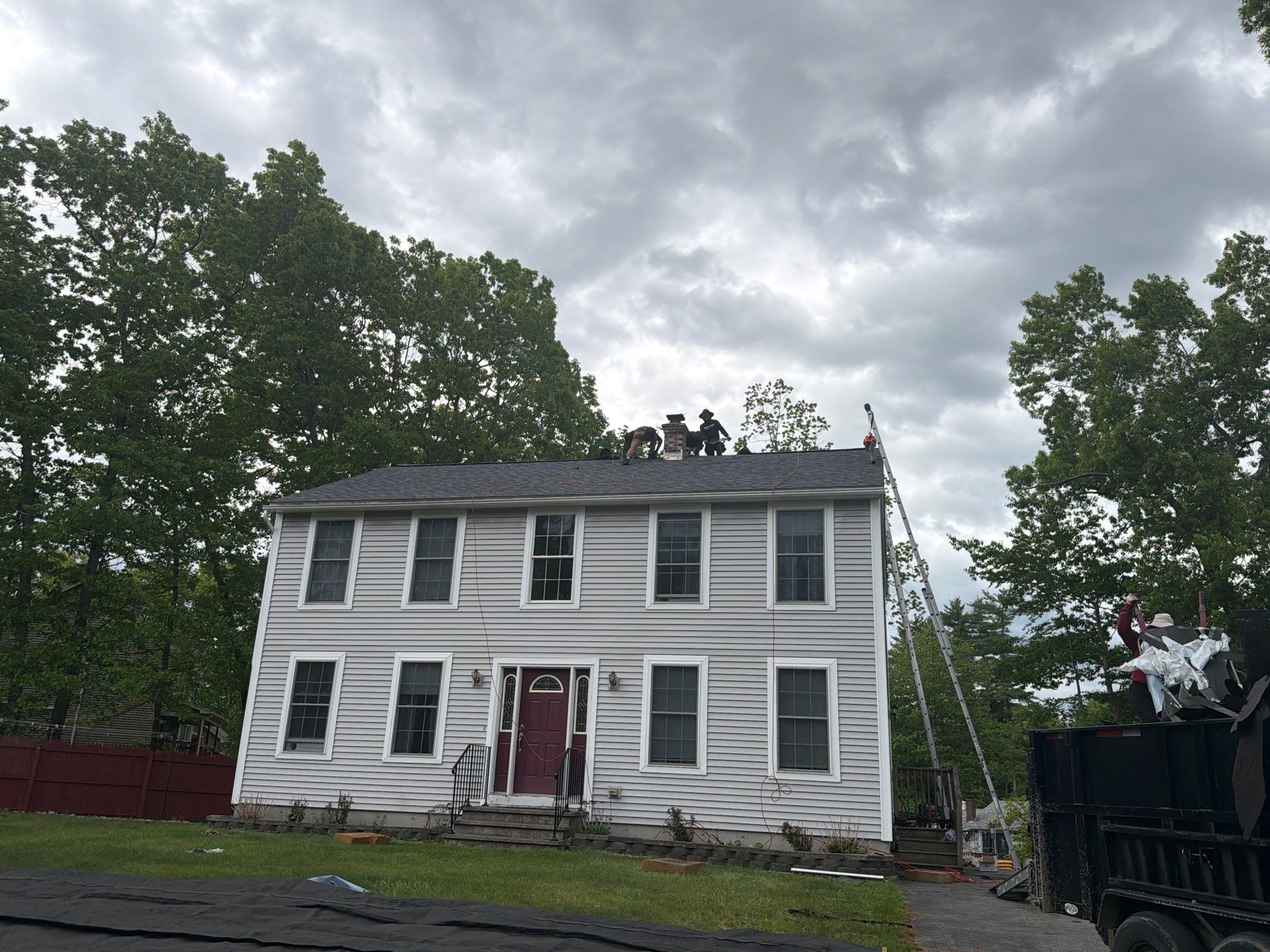 Asphalt Roof Replacement and IKO Cambridge Shingle Installation in Sanford by Tall pine roofing