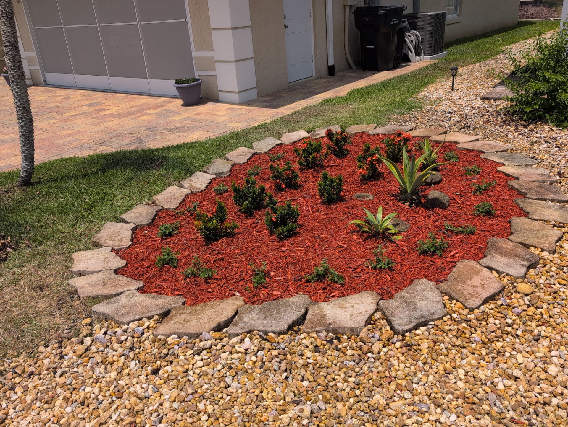 Front Yard Renovation – Rock Removal, Sod & Landscape Enhancement by 
M.A.B. Landscaping & Property Maintenance