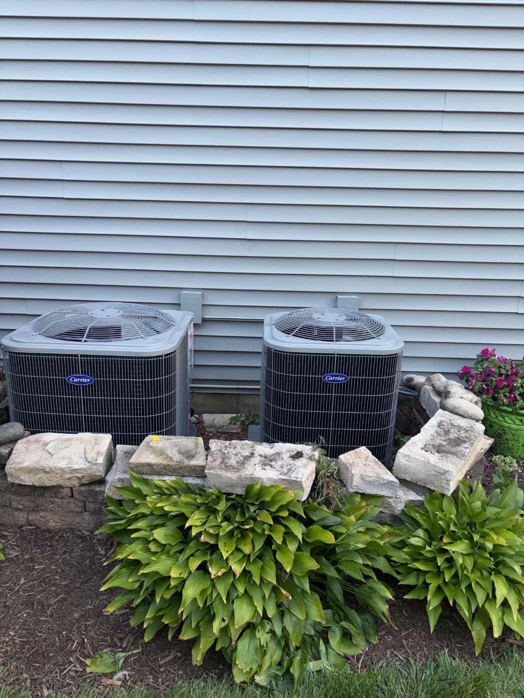 Carrier Performance 96 Furnace & Twin Comfort 14 Air Conditioner Installation – Ingleside, IL | GSHA Services, LTD by GSHA Services LTD