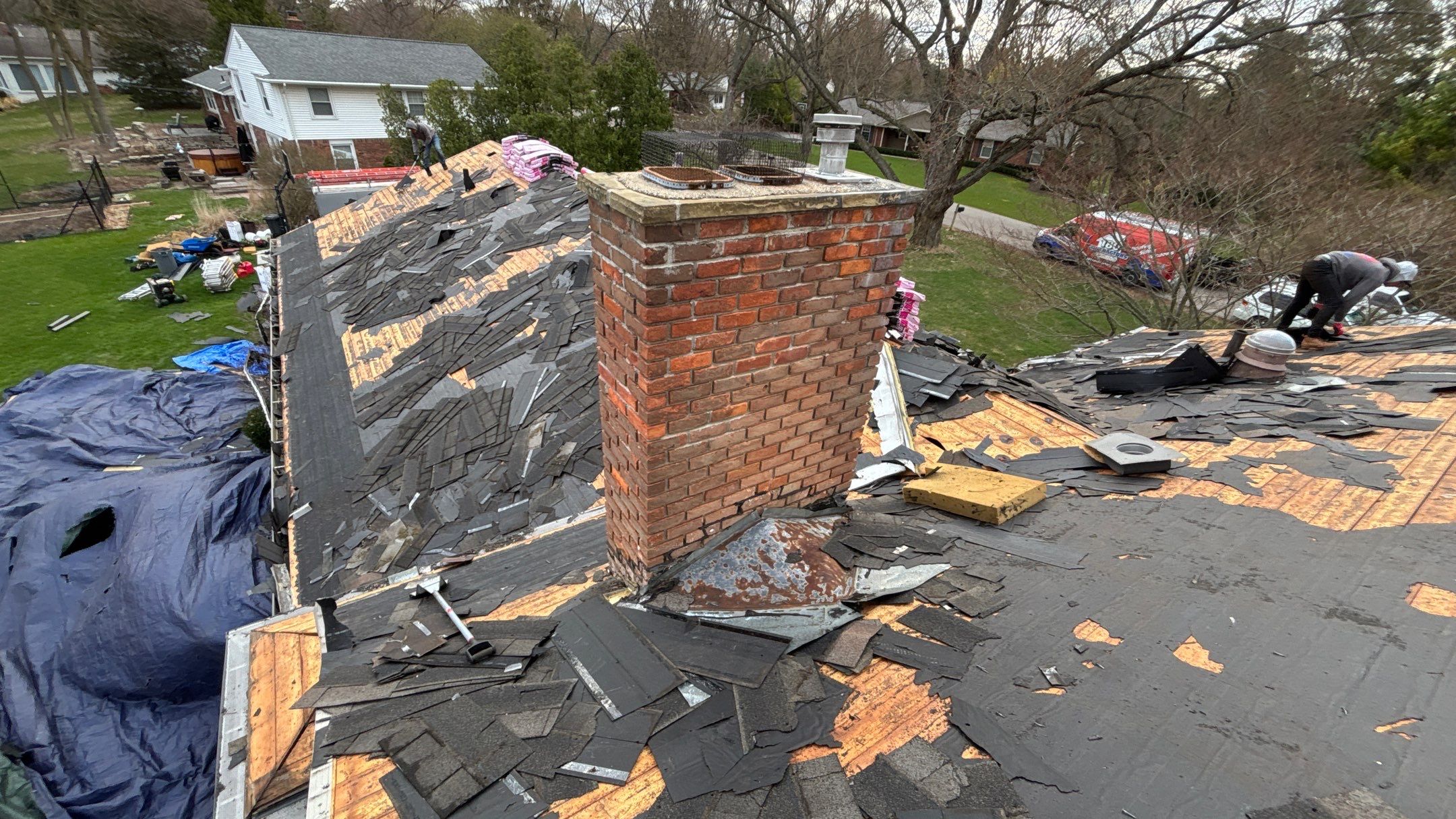 Roof Replacement using Owens Corning Williamsburg Gray by 180 Contractors