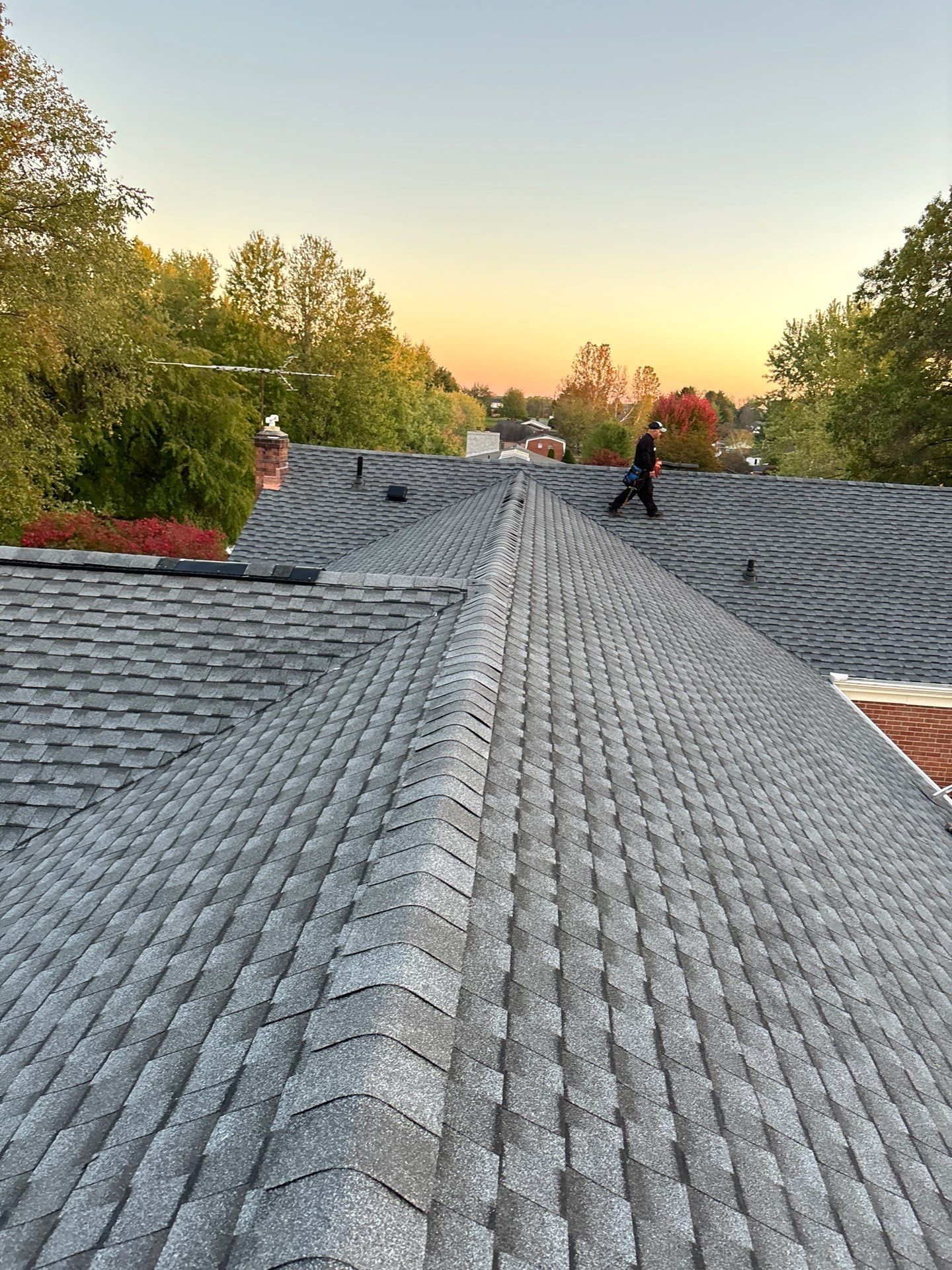 Residential Roofing Installation using Timberline UHDZ Shingles - Pewter Gray by RoofX 