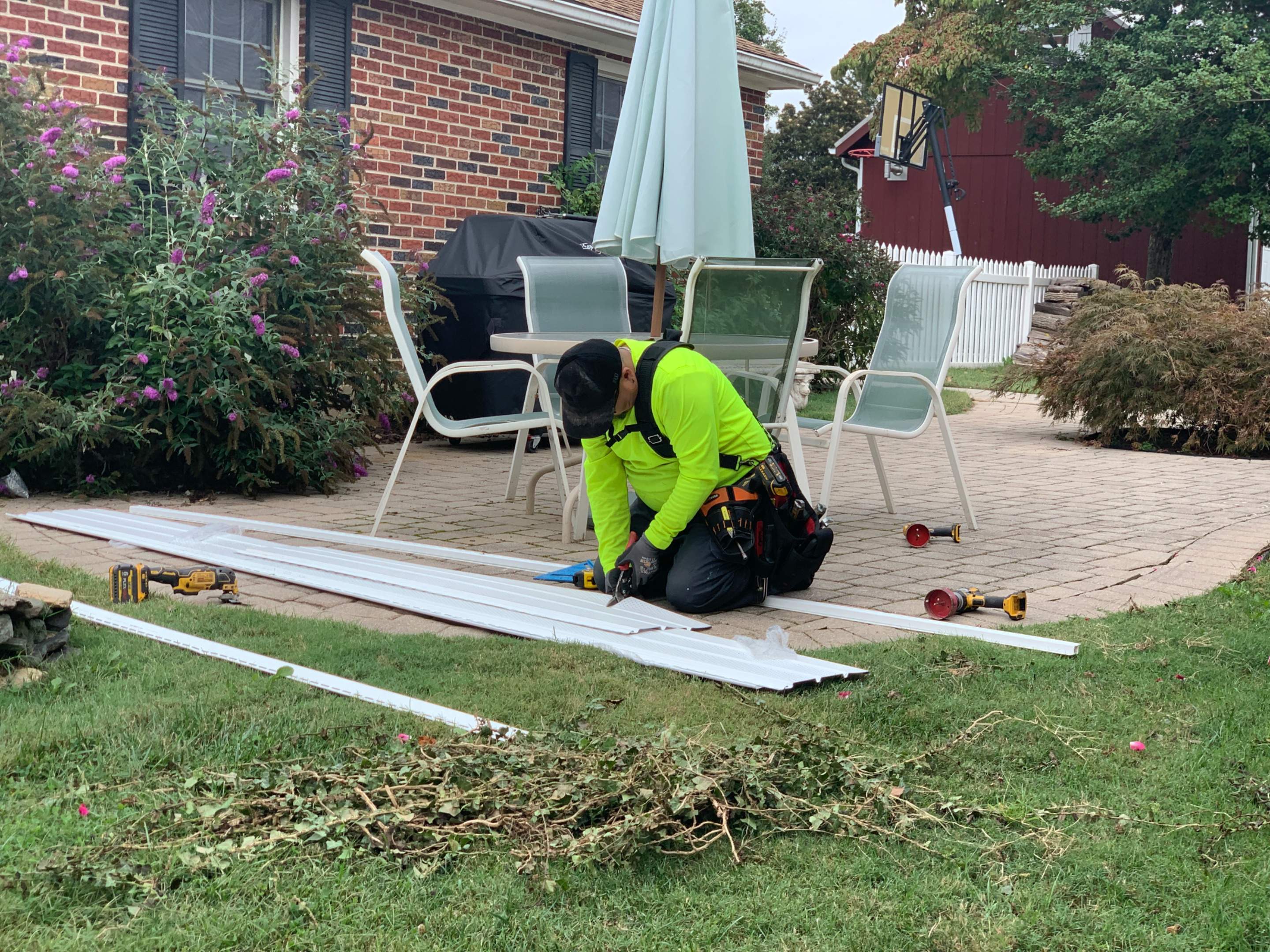 Gutter Installation using 6" Seamless Gutters by Matter Construction, LLC
