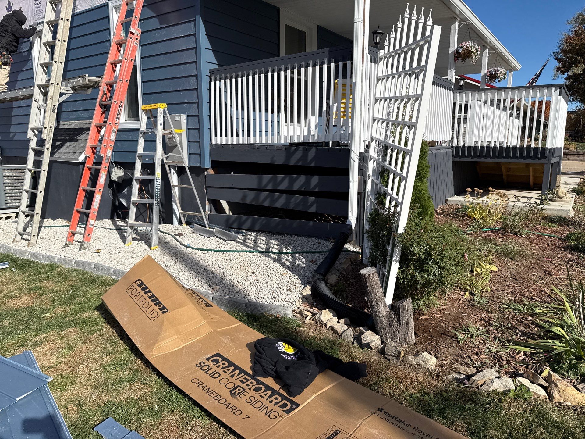 Out with the Old , in with the Blue  by EEC  Windows, Siding & Roofing 