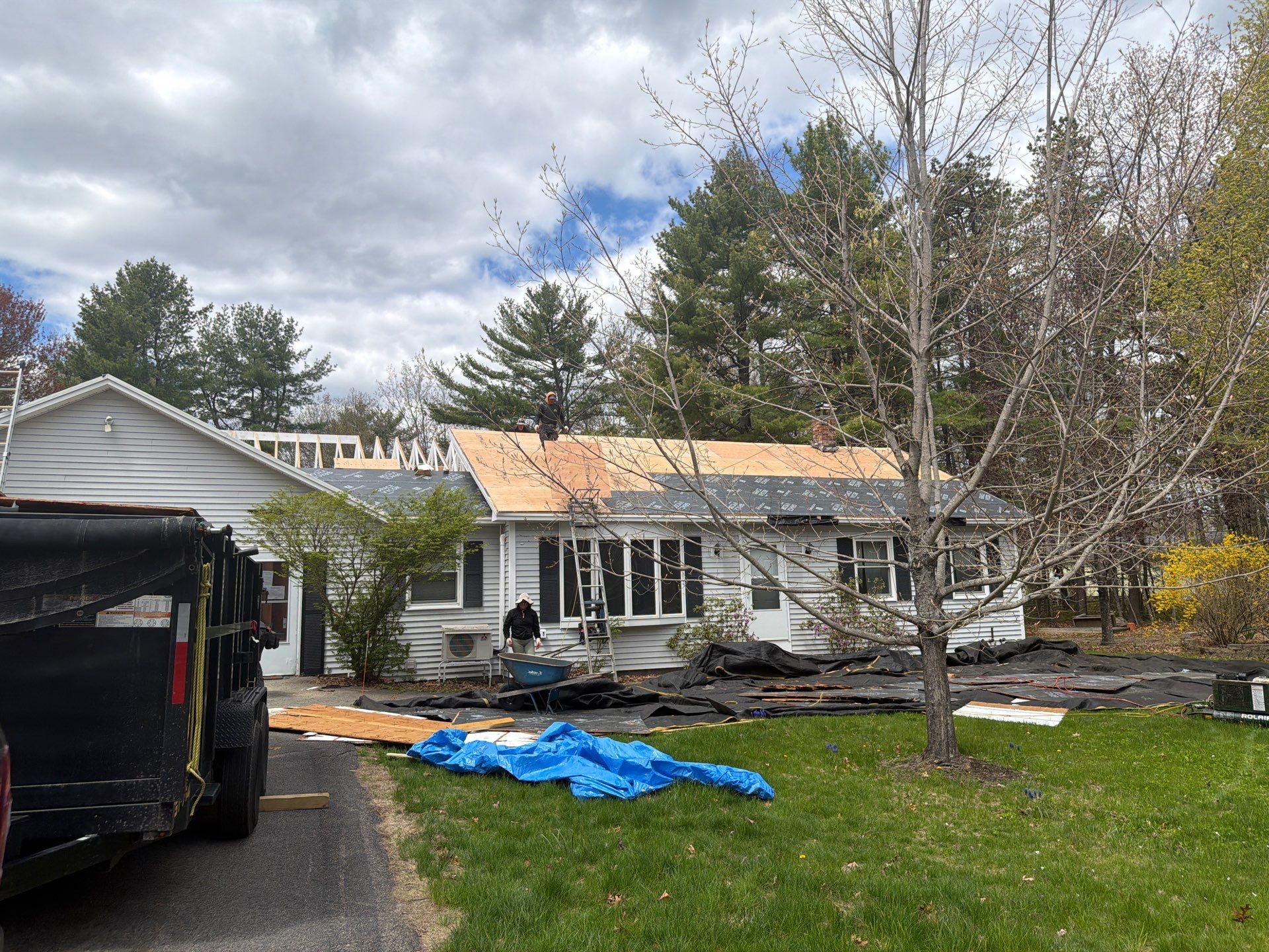 🏡 Architectural Roof Replacement – Wells, ME by Tall pine roofing