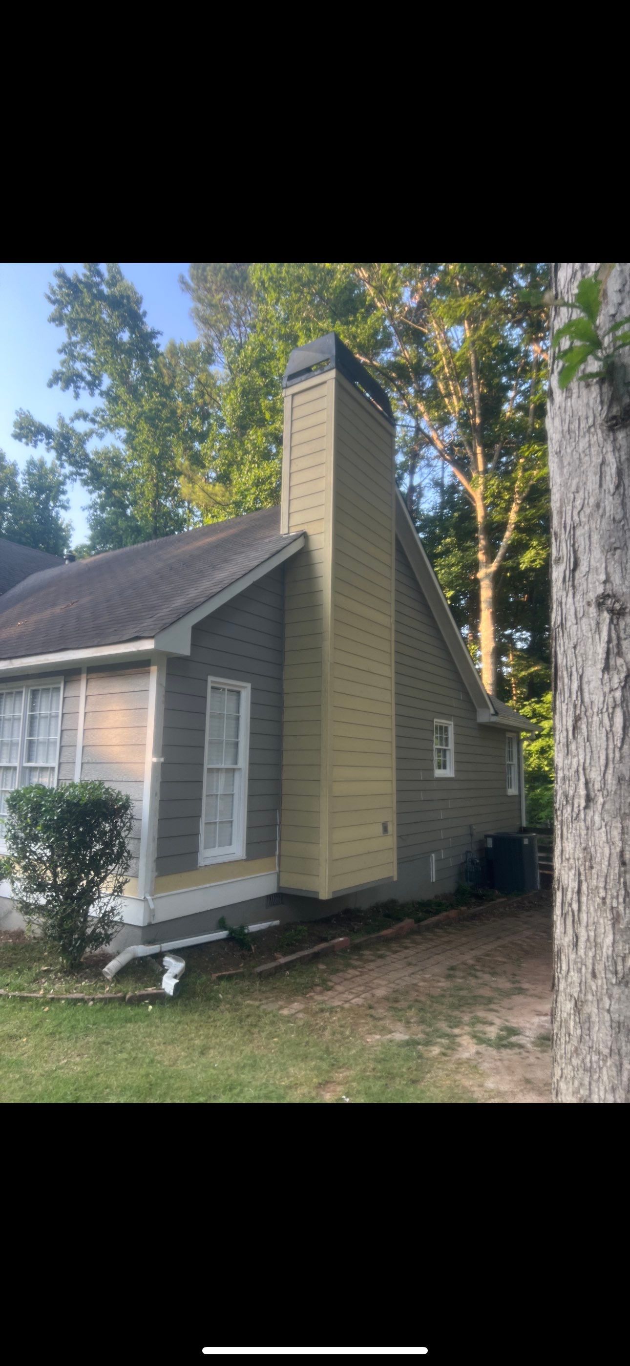 Exterior Painting and Chimney Siding Refresh in Woodstock, Georgia by Swift Home Renovations