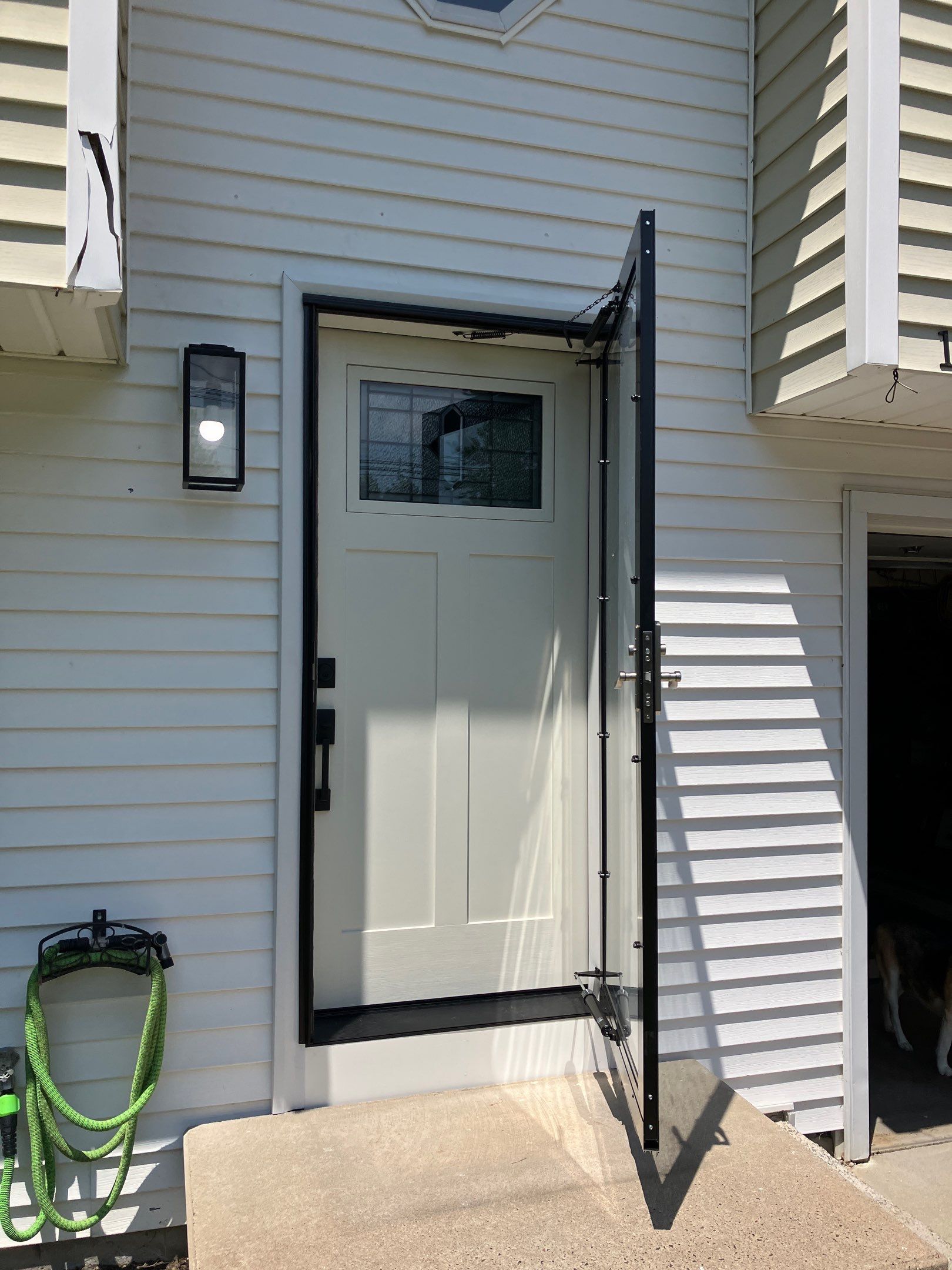 Storm Door Installation Using ProVia Storm Door by DiGiorgi Roofing and Siding Inc
