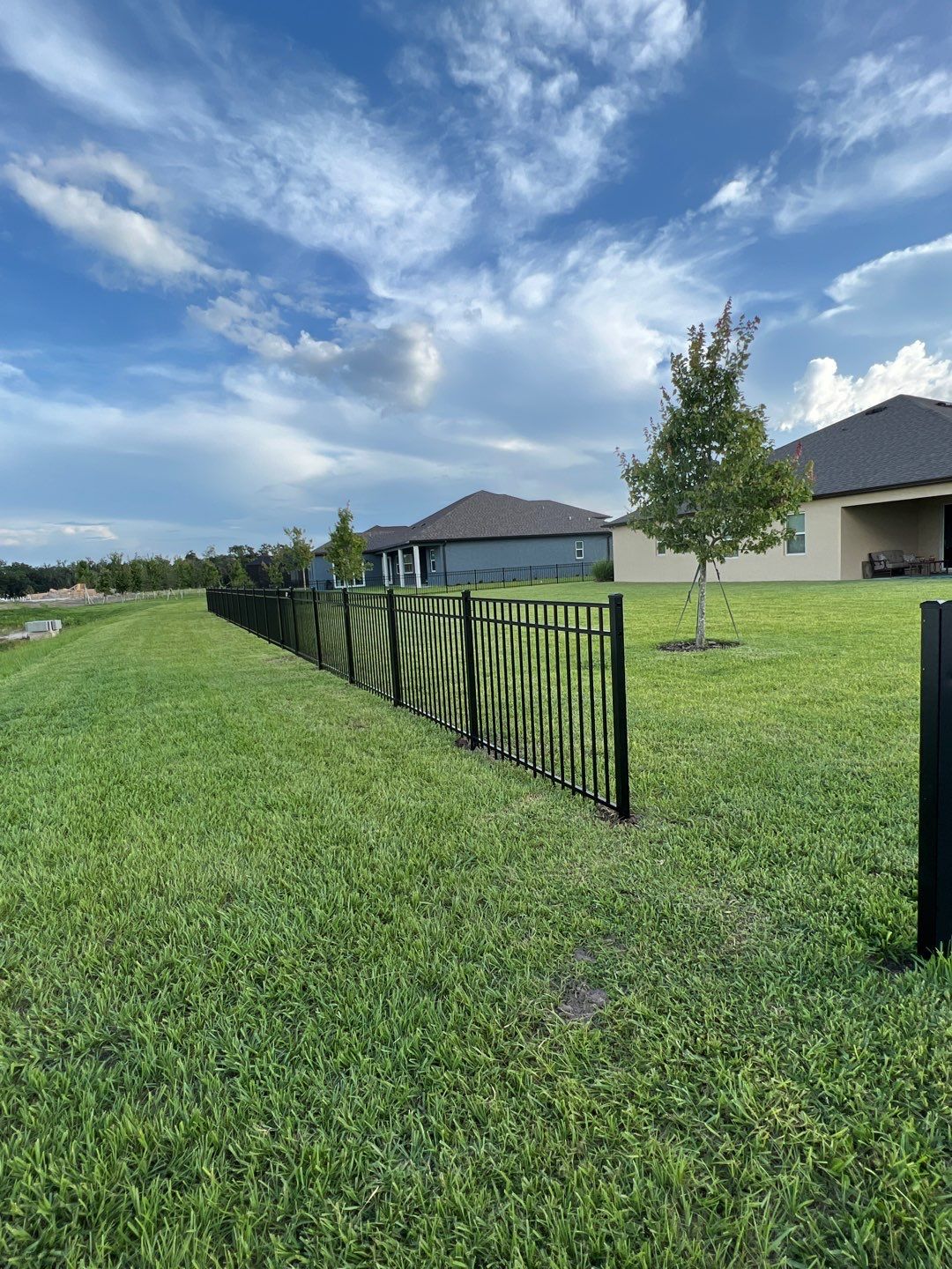 Parrish, FL  Black 3 Rail Aluminum Fence Installation by Asap fence and gates, LLC