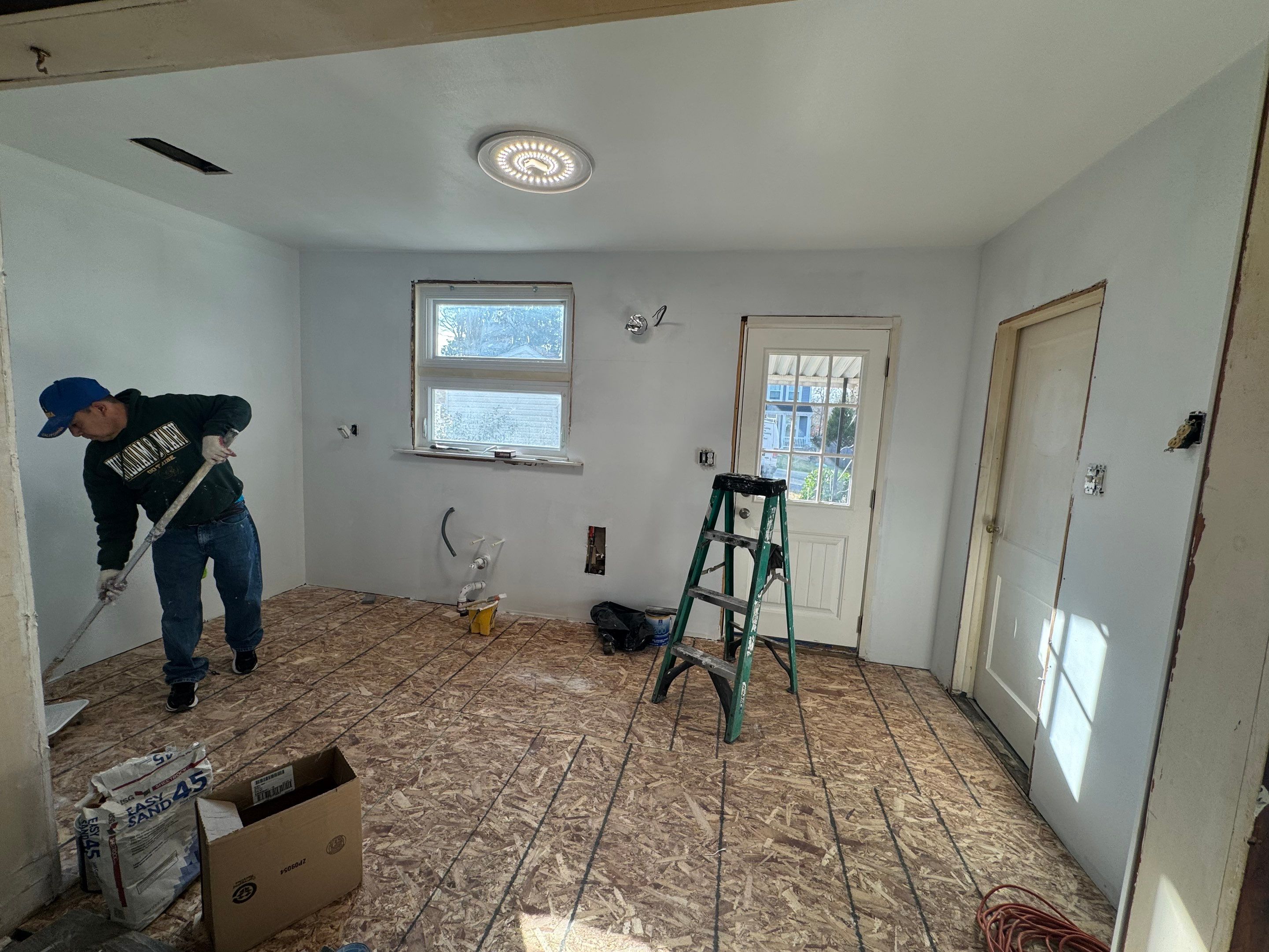 Kitchen and living area remodel by Window Depot of Annapolis