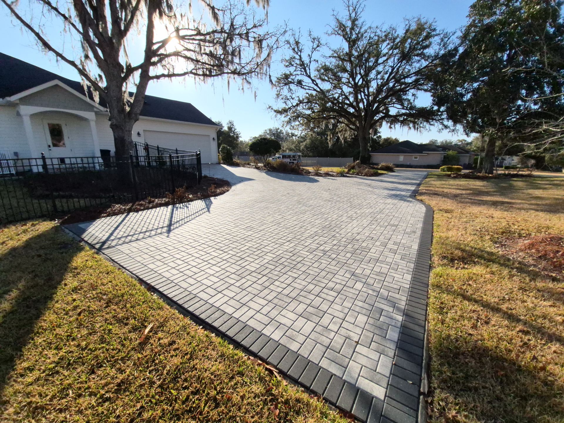 Paver Driveway and Backyard Patio Sealing in Ocala by Infinite Exteriors LLC