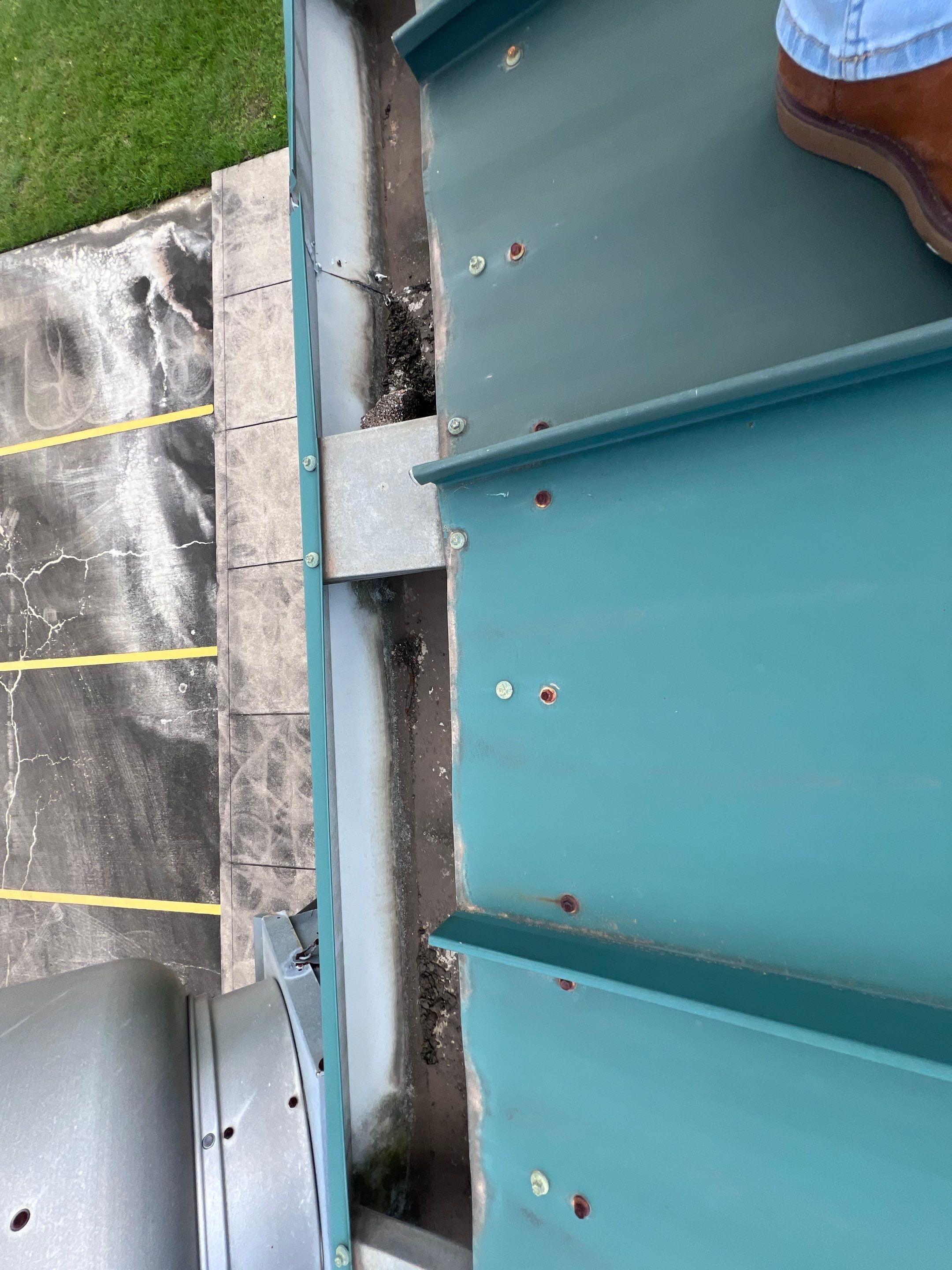 Hail Damage using Metal by Roof Repair Company