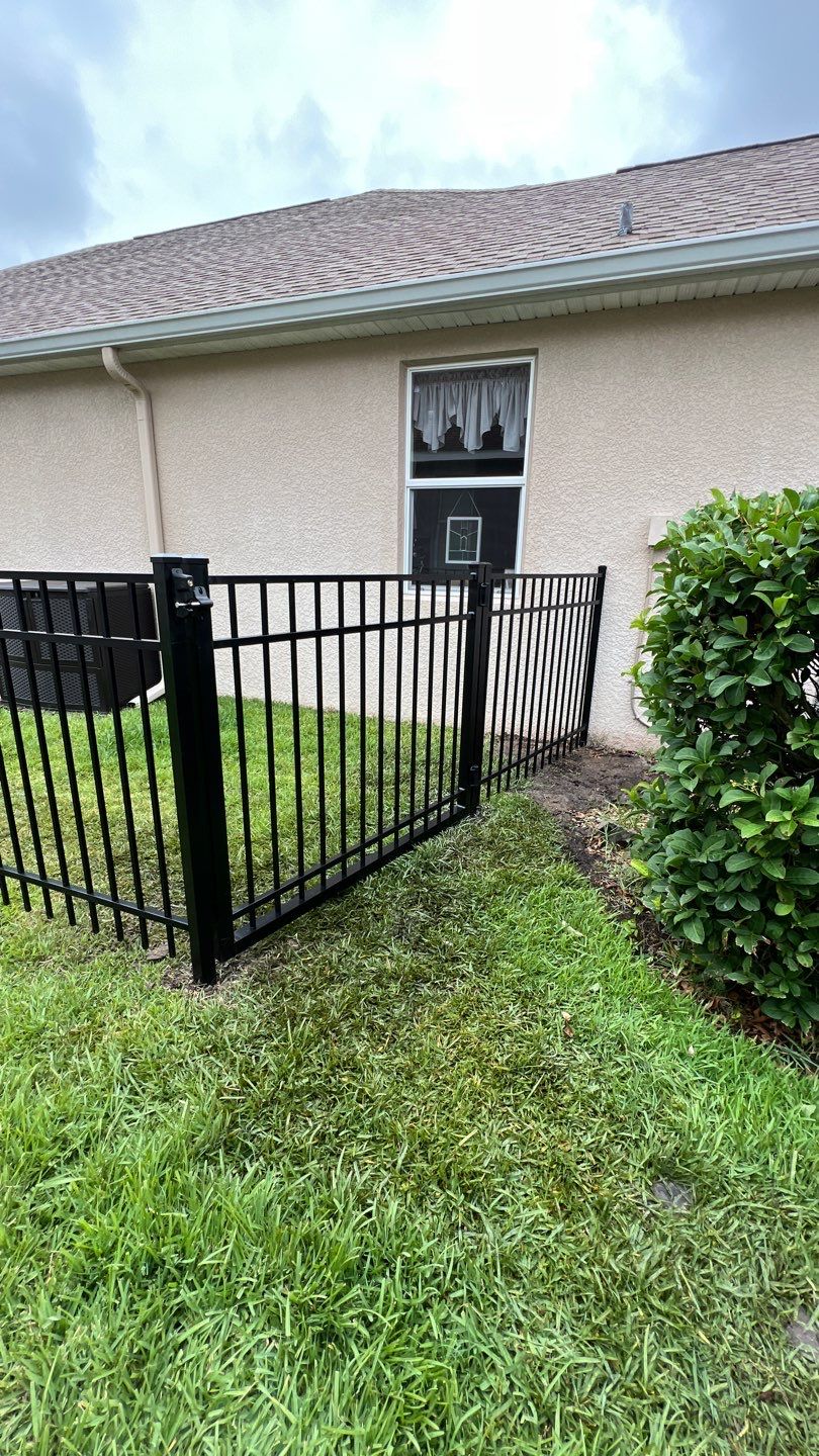 Parrish, FL 4ft. Tall Black 3-Rail Aluminum  by Asap fence and gates, LLC