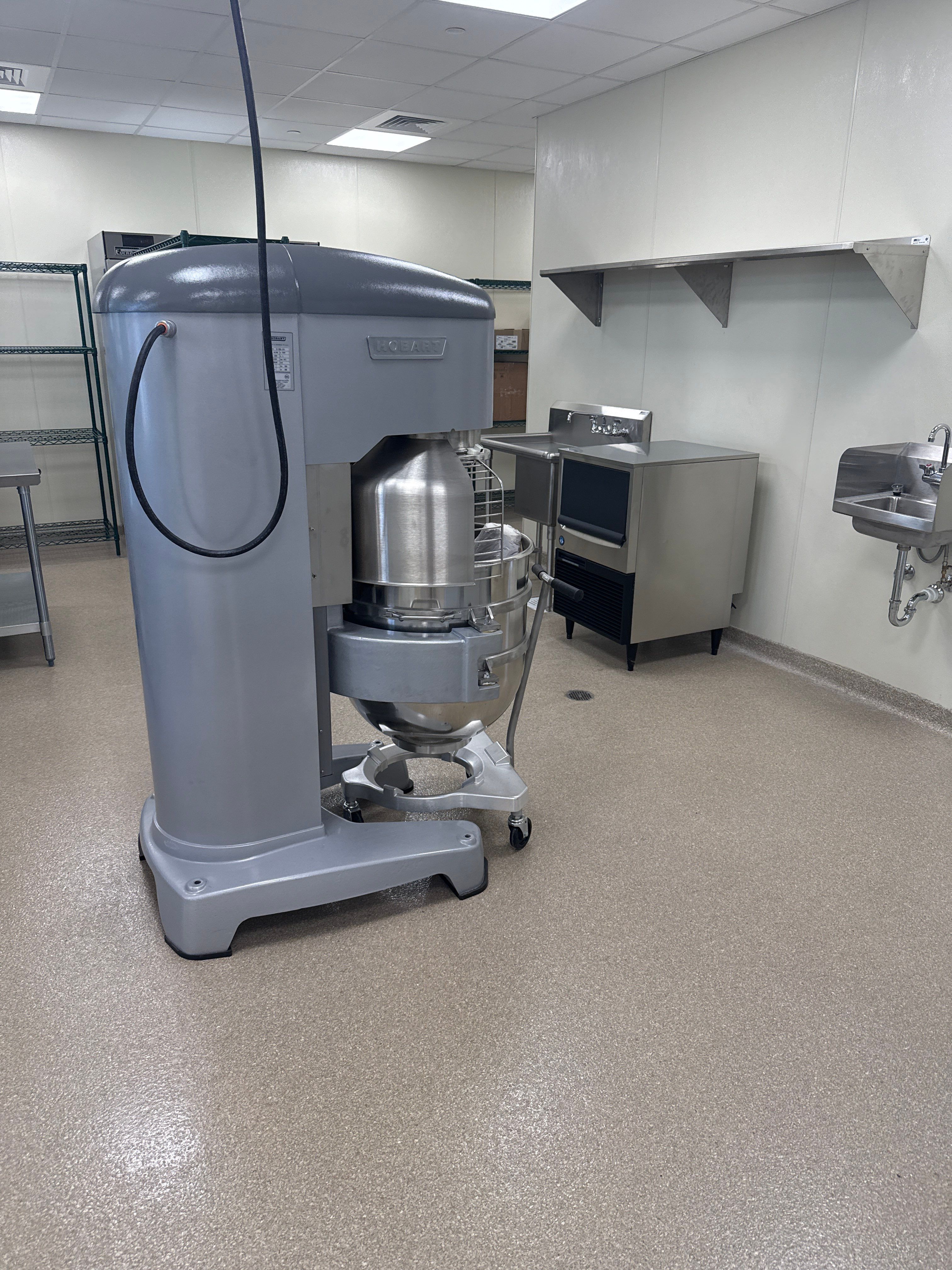 Industrial Epoxy Flake and Concrete Overlay Floor Installation in Pensacola by Cornerstone Hard Surface Restoration