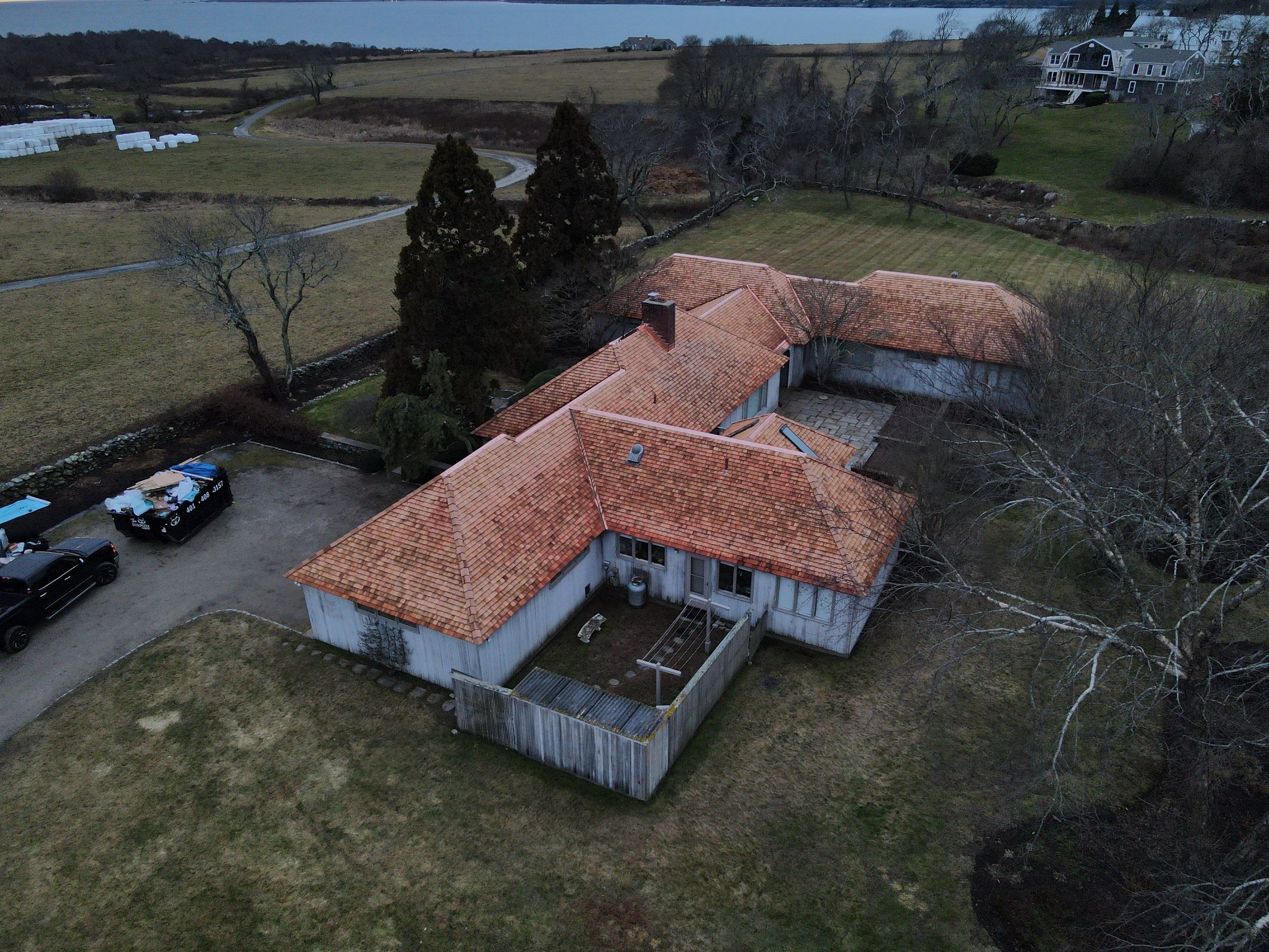 Little Compton - Cedar & Copper Roof Restoration by Rinaldi Roofing 
