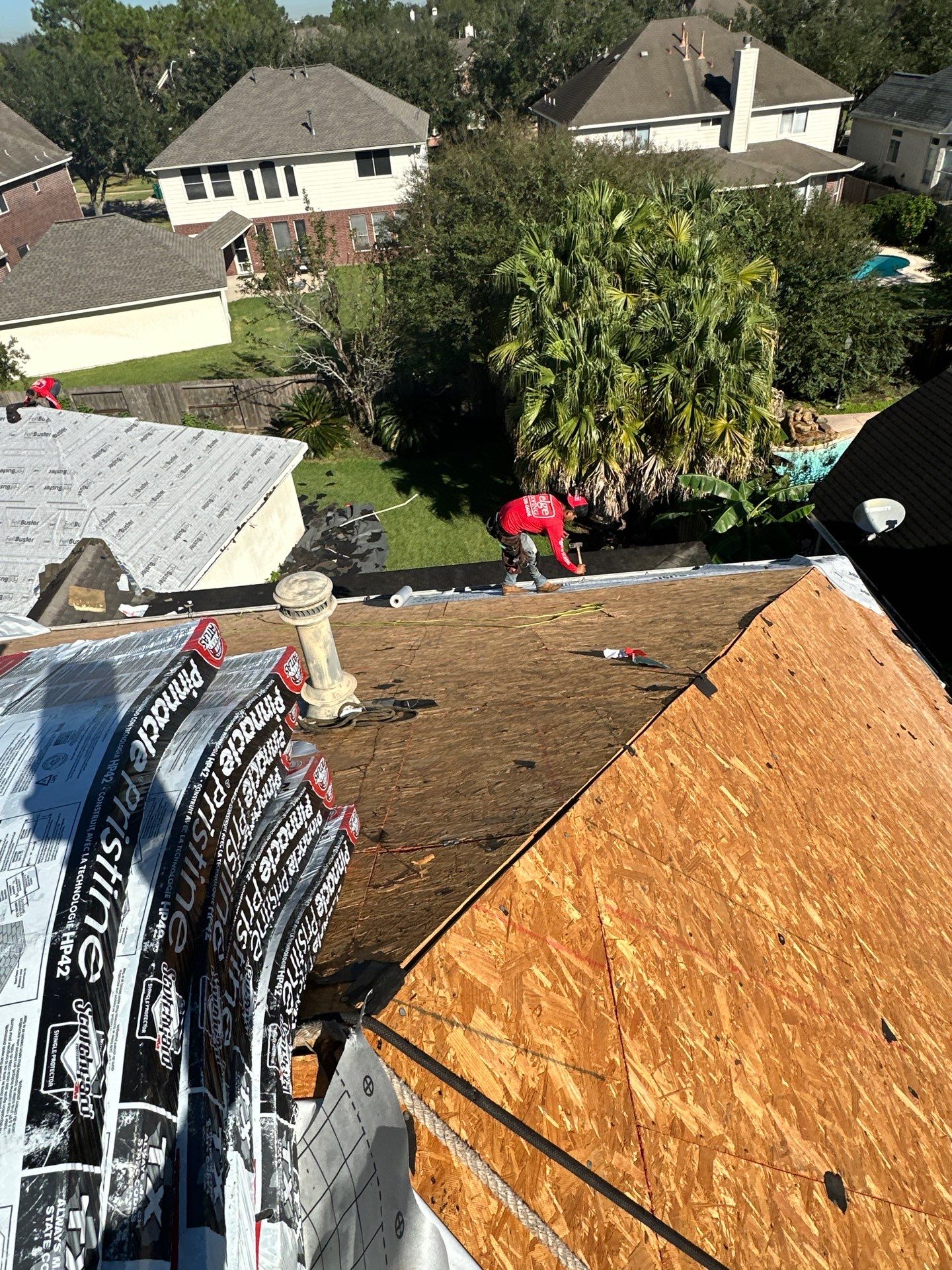 Project in Pearland by Motion Roofing