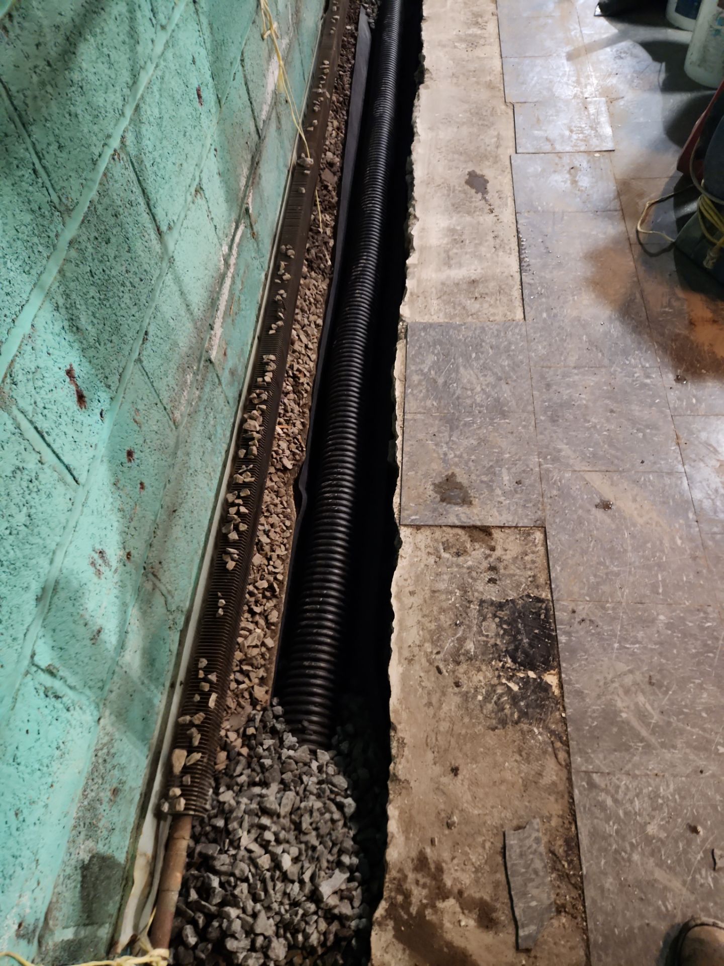 Interior French Drain Newark, NJ by Pure Service Pro, LLC 