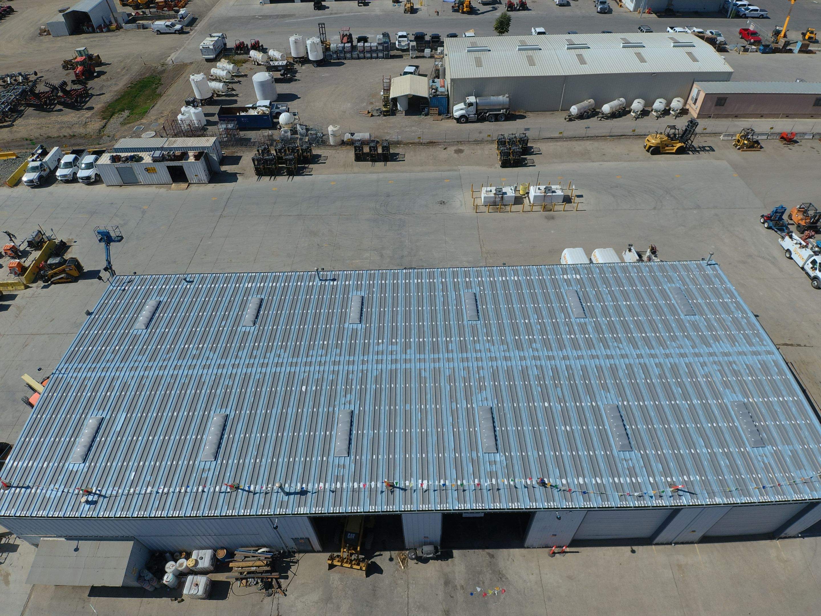 MR Roofing system using Conklin Benchmark/PUMA XL fabric and coating by Straight Edge Roofing Inc