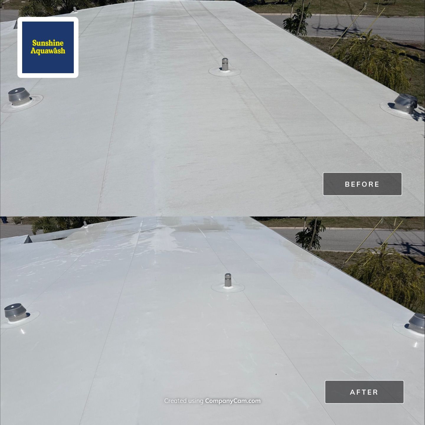 TPO Roof Cleaning – Tri-Par Estates, Sarasota, FL (5-Star Review) by Sunshine AquaWash