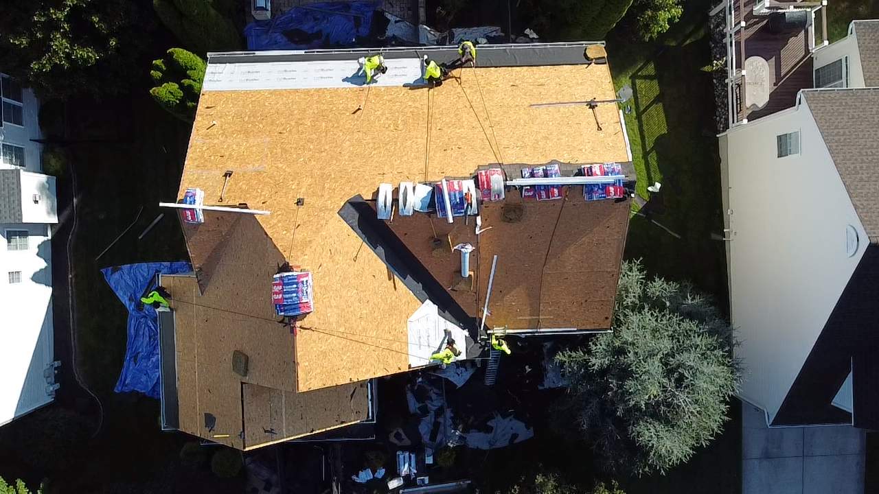 Residential Roofing Installation using GAF Timberline HDZ by Matter Roofing & Construction