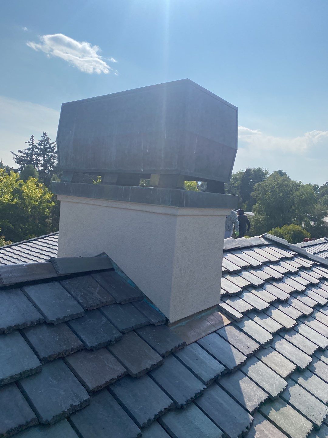 Residential Roofing Installation using Bartile Slate by A to Z Roofing