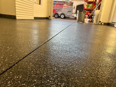 Carbon Flake Garage Floor Coating