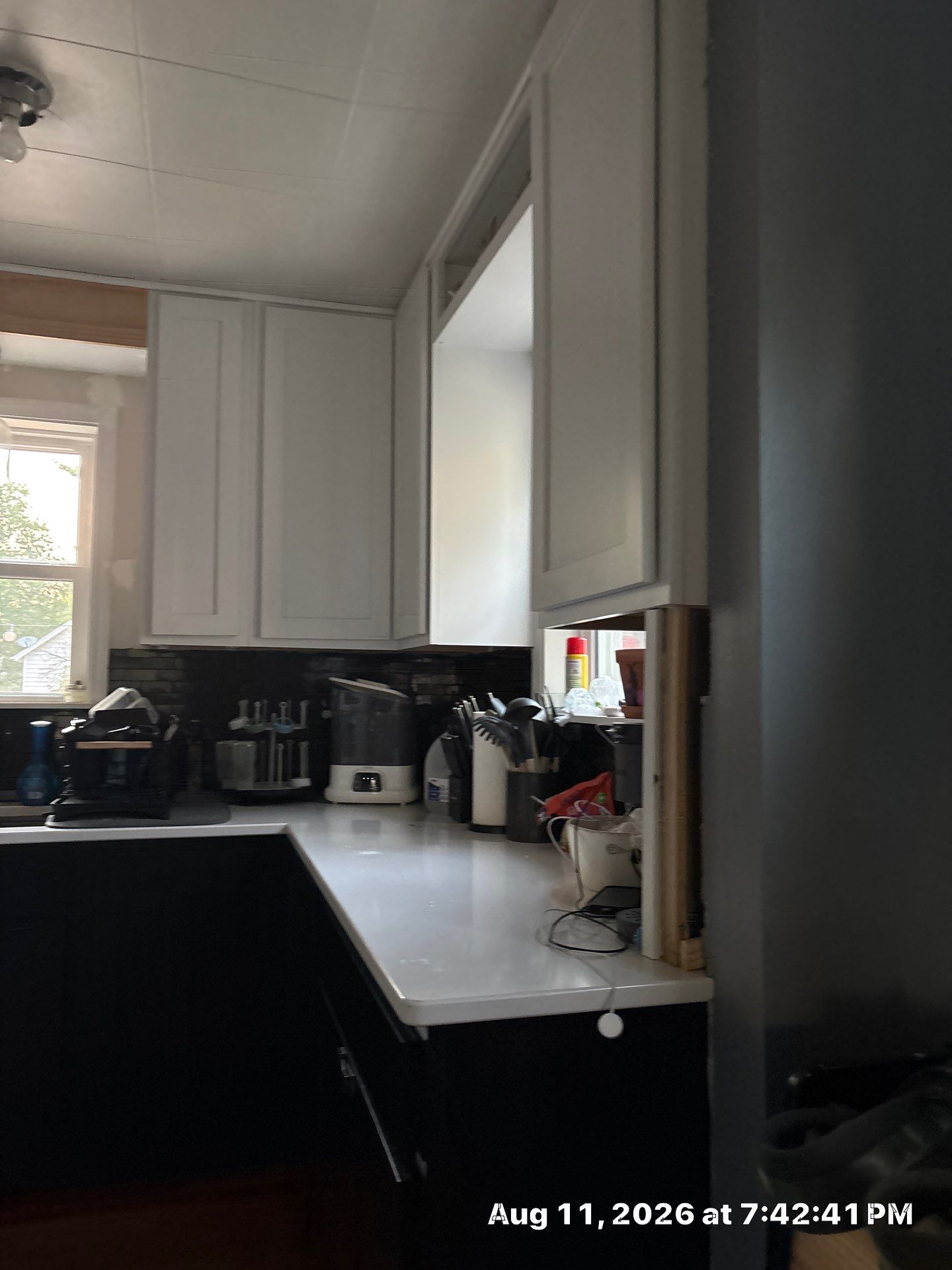 Two-Tone Kitchen Remodel with Black Subway Tile in Lincoln by CompanyCam Sales Demo
