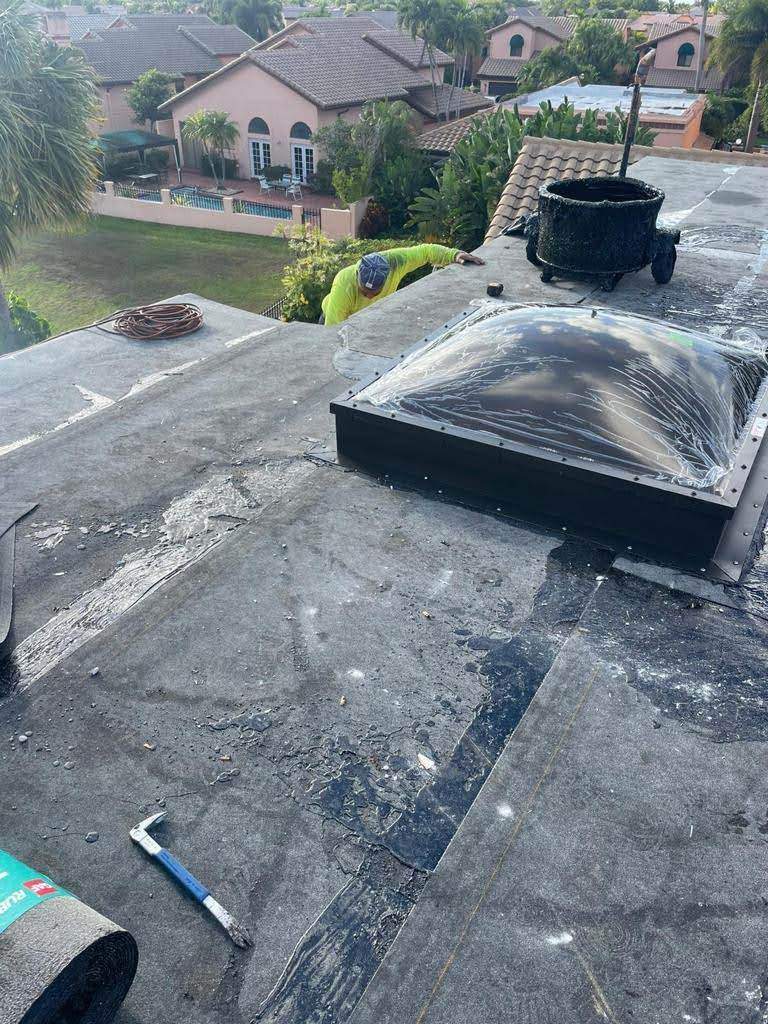 Complete Chimney Rebuild + Tile & Flat Re-Roof  by Morton Roofing, Inc.