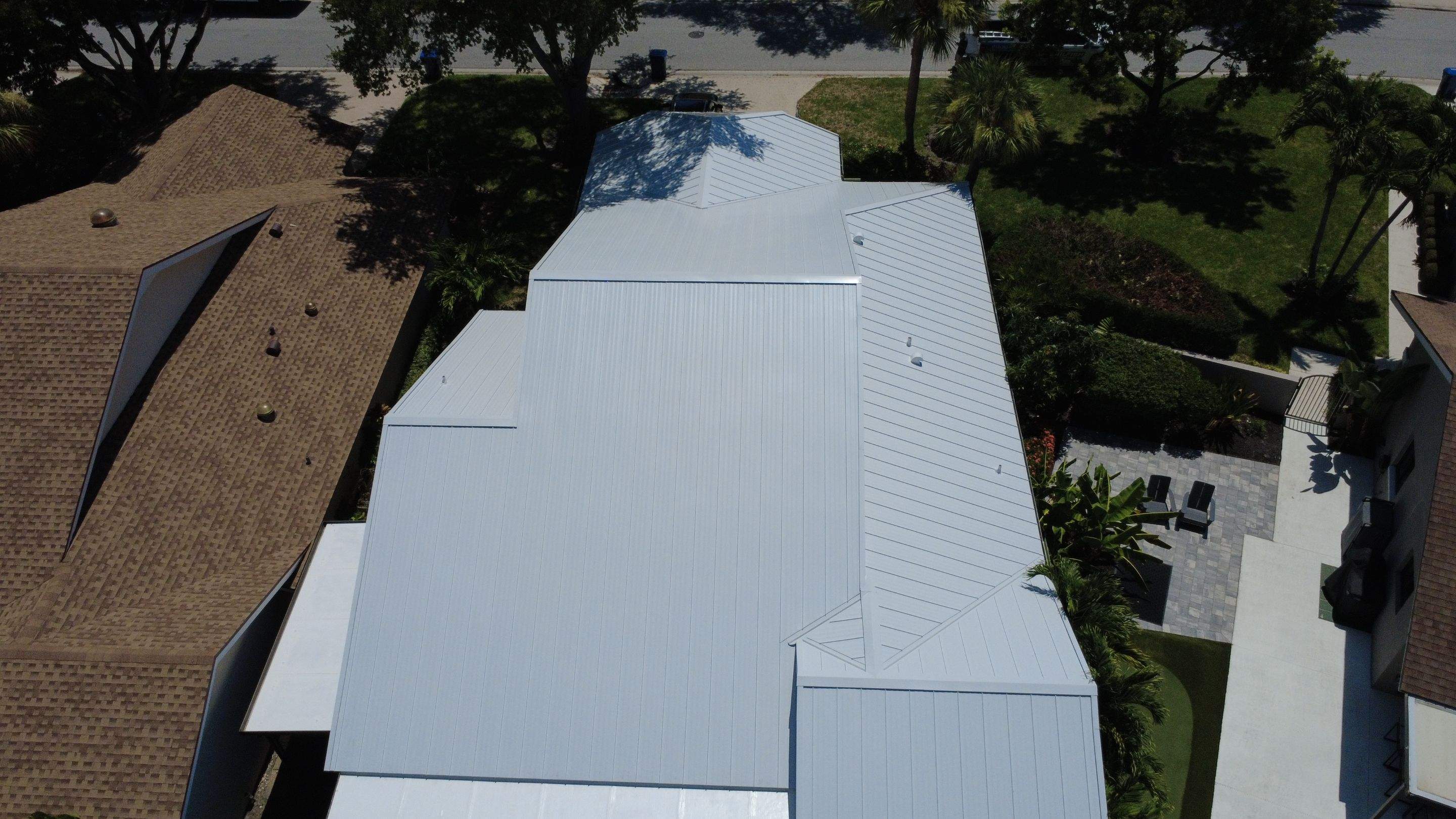 Kynar (Color Coated) Standing Seam Metal Roof Replacement by Sailfish Roofing