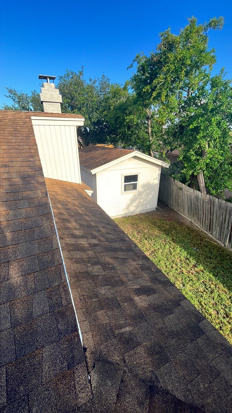 Full Roof Replacement using Certainteed Landmark Weatherwood by Galvan Roofing and Construction