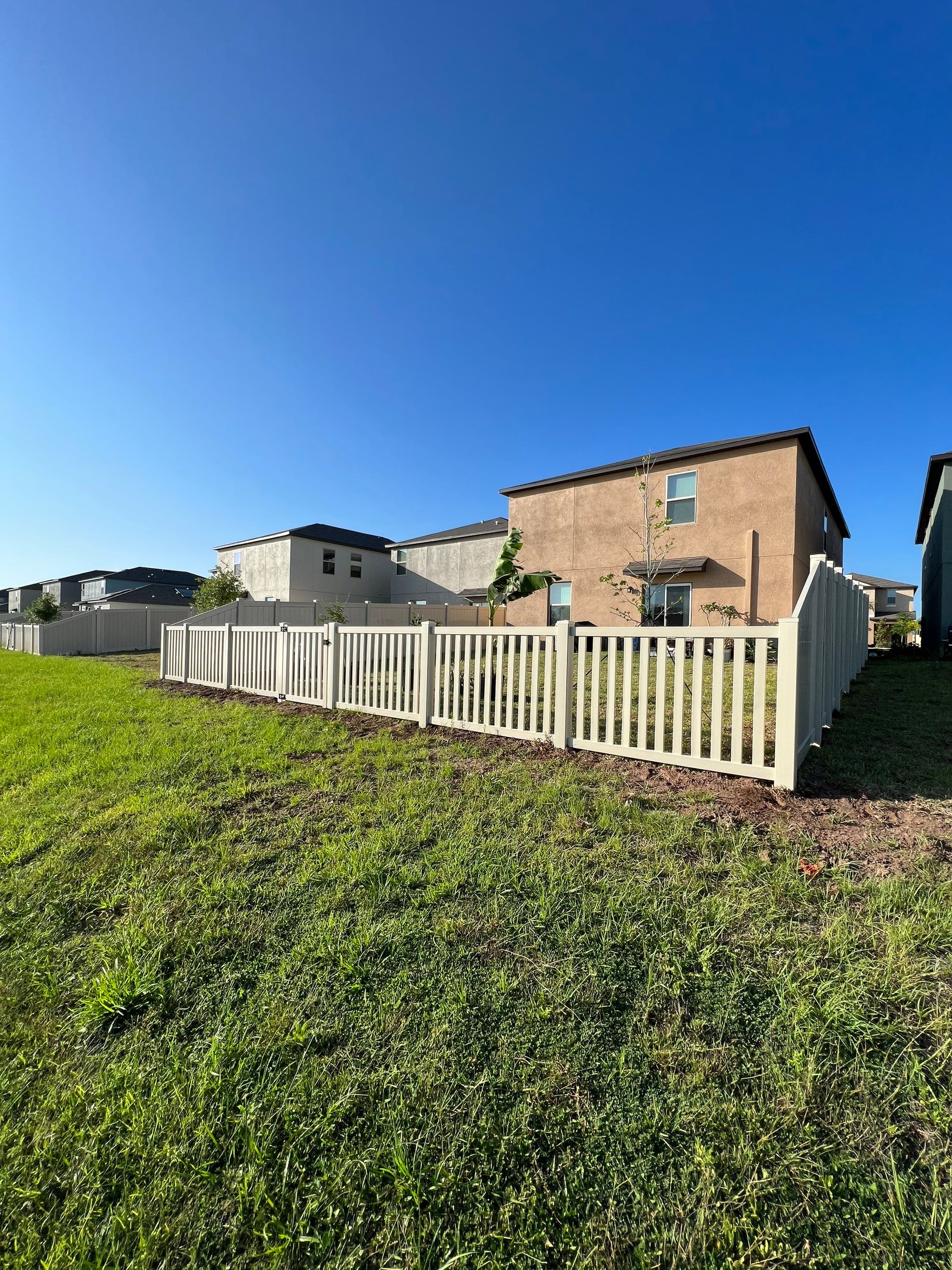 Sun City Center, FL 6ft. Tall Tan Vinyl Privacy Fence by Asap fence and gates, LLC