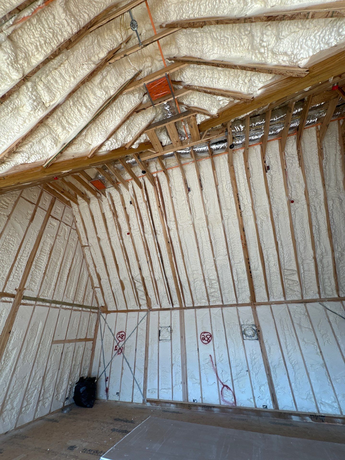 Full encapsulation open cell foam Dallas TX by Apex Insulation Solutions