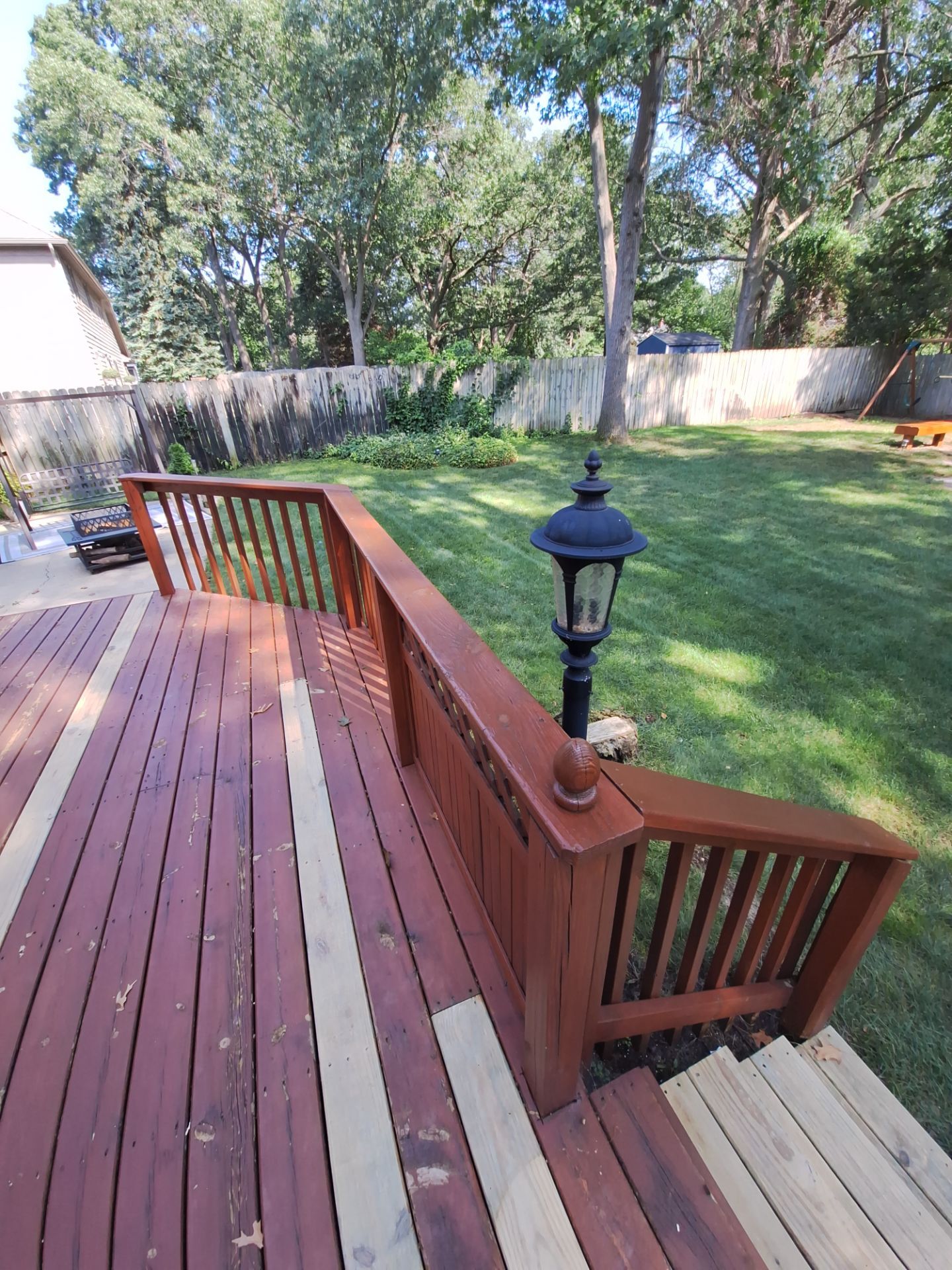 Interior Renovation and Multi-Level Deck Staining in Norton Shores by Gordon Painting