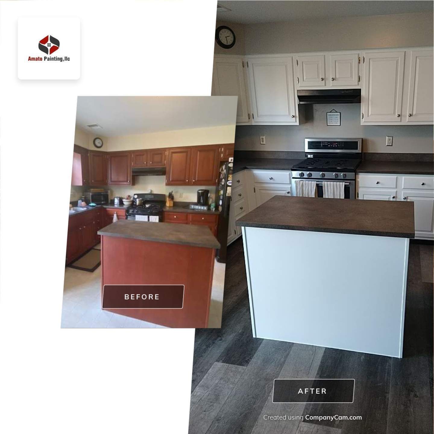 High End Kitchen Cabinet Painting by Ryan Amato Painting LLC