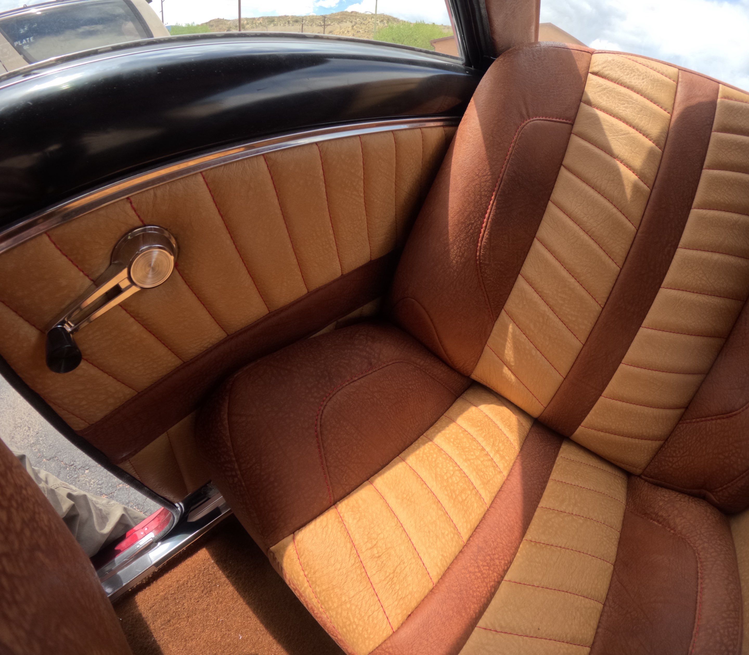 1963 Nova SS Custom Leather Interior  by Rocky Mountain Upholstery Co