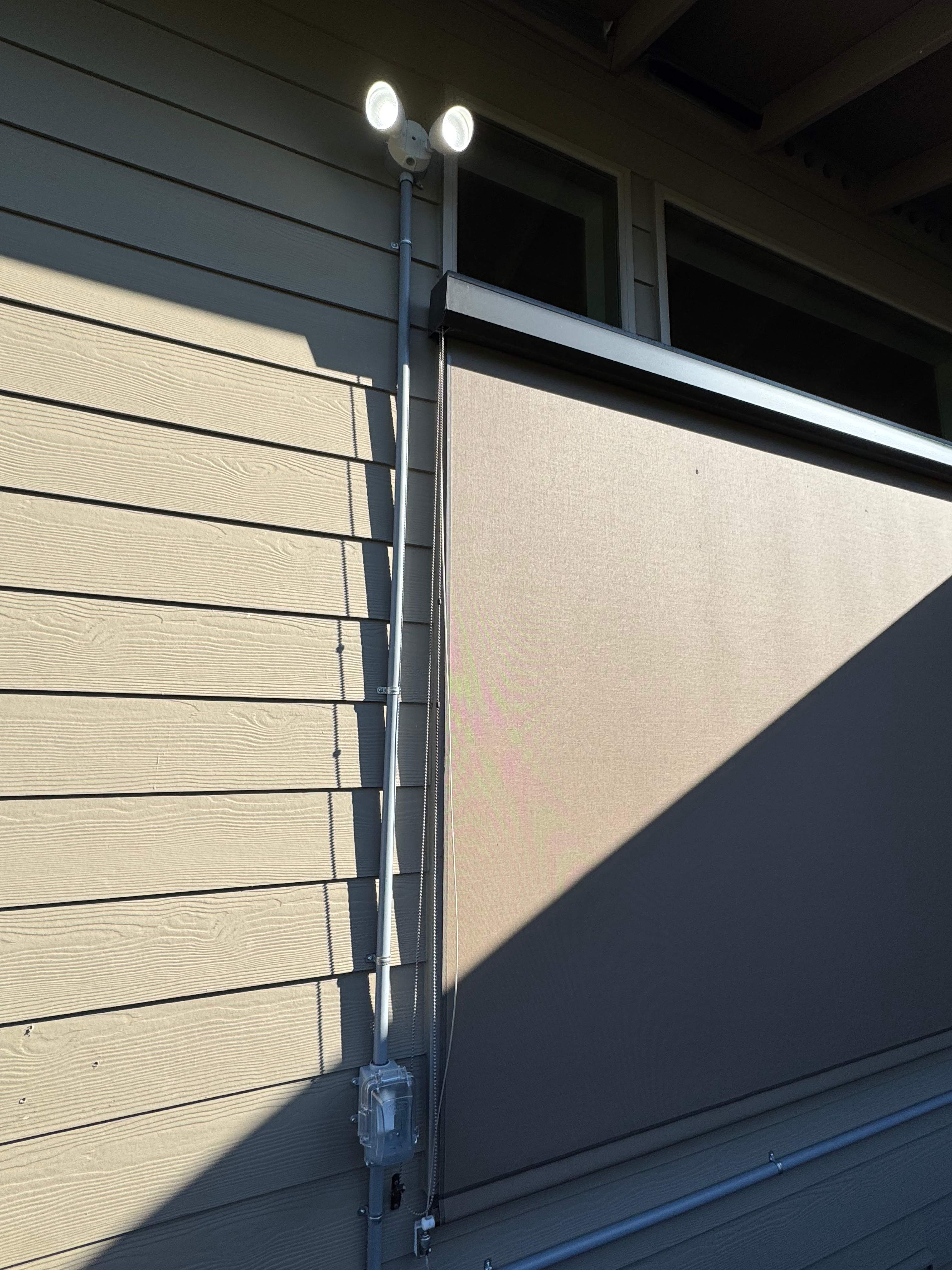 Flood lights w/ conduit by JRS Electric Services