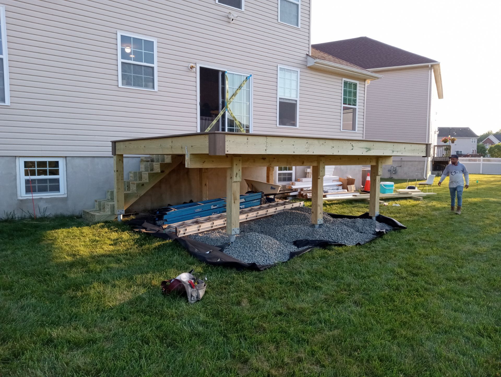 New Deck in Monroe by deck guardian