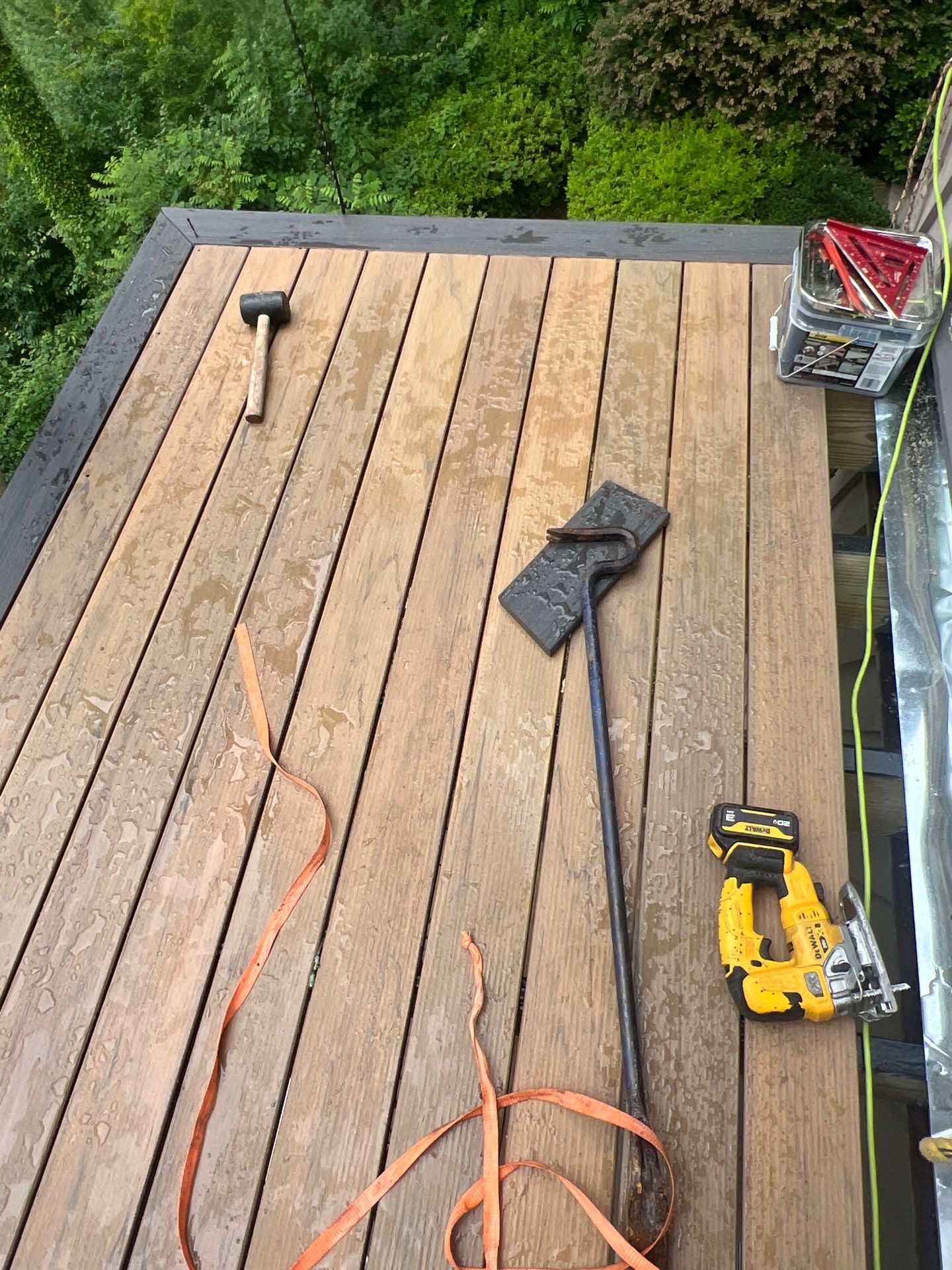 TimberTech Deck Replacement with Metal Cable Railing in Atlanta, GA by Nelson Exteriors